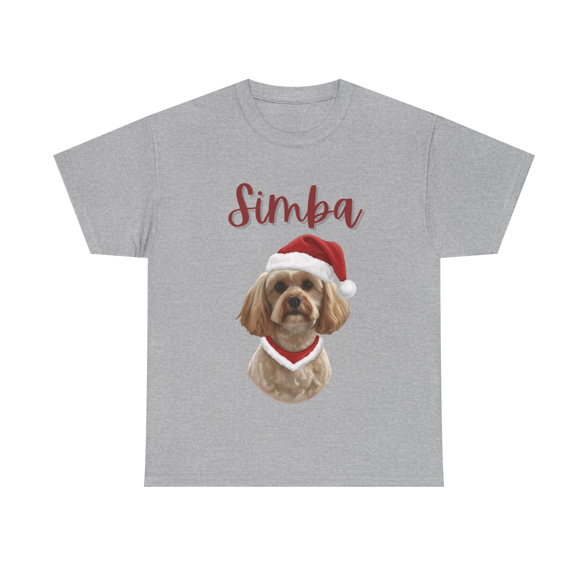 (Simba) Whimsical Dog Portrait Tee Shirt
