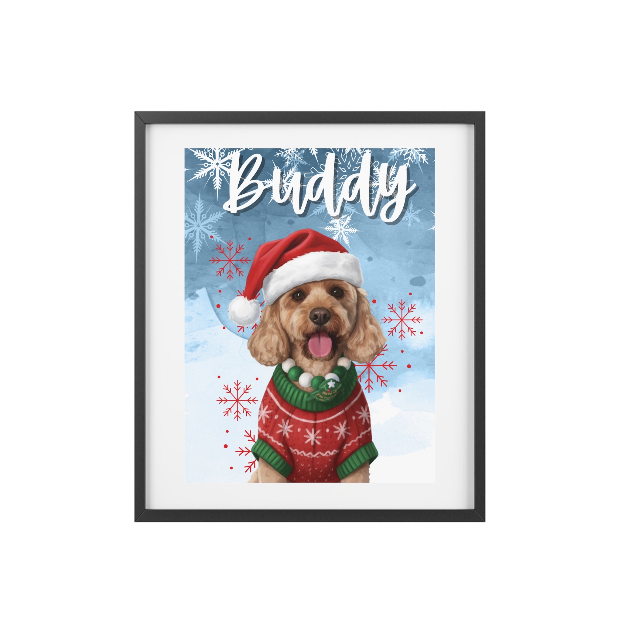 (Buddy) Playful Dog Framed Poster