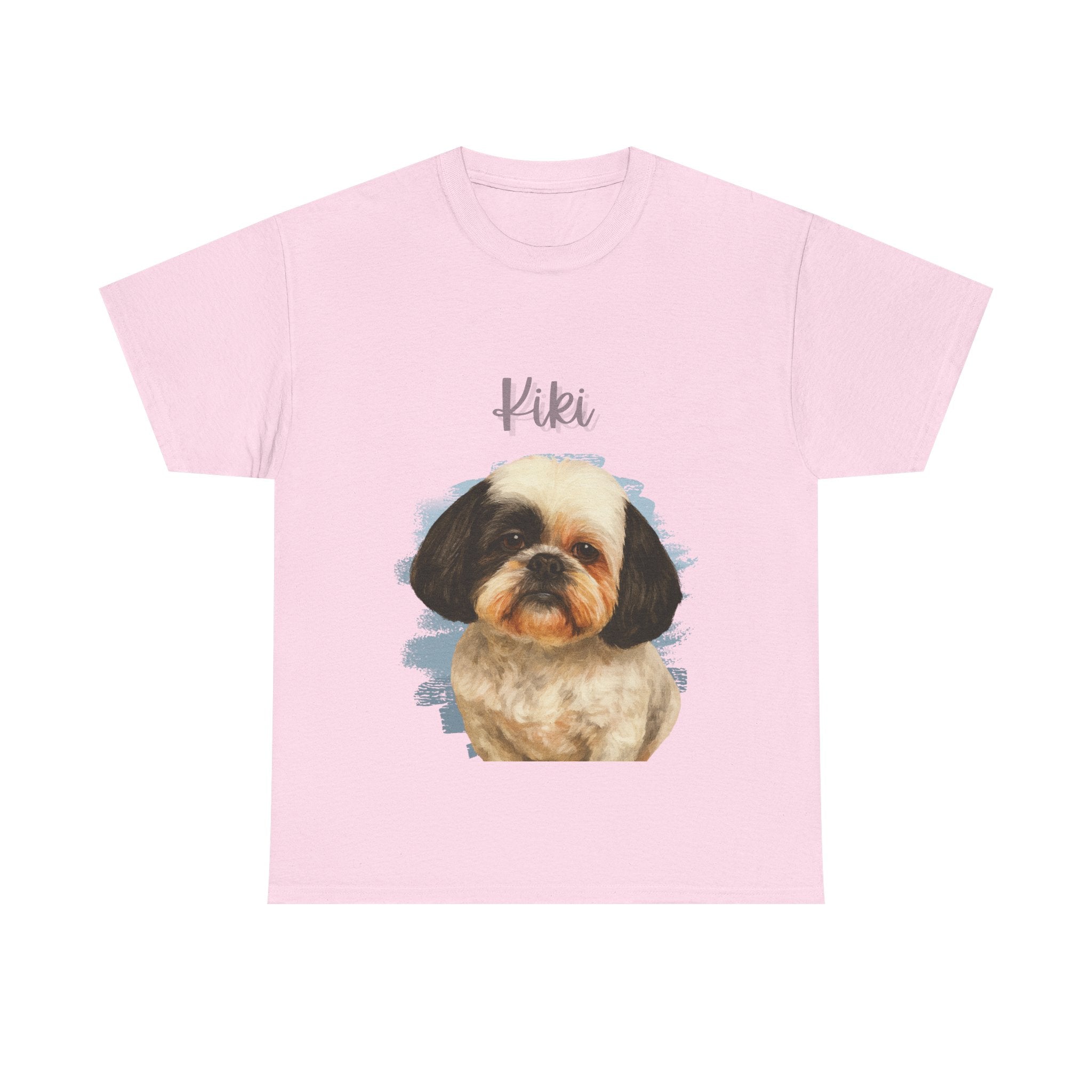 (Kiki) Whimsical Dog Portrait Tee Shirt