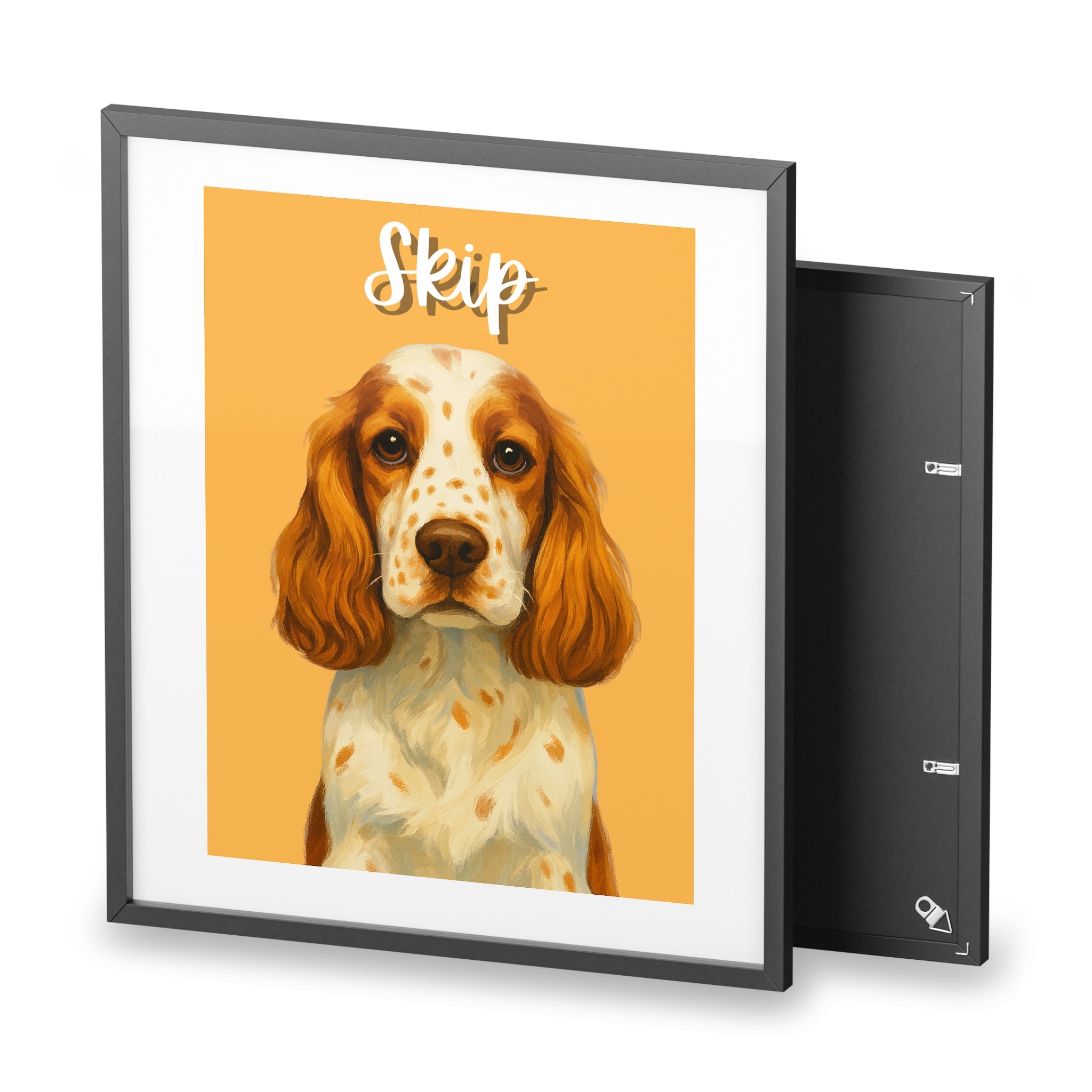 (Skip) Playful Dog Framed Poster