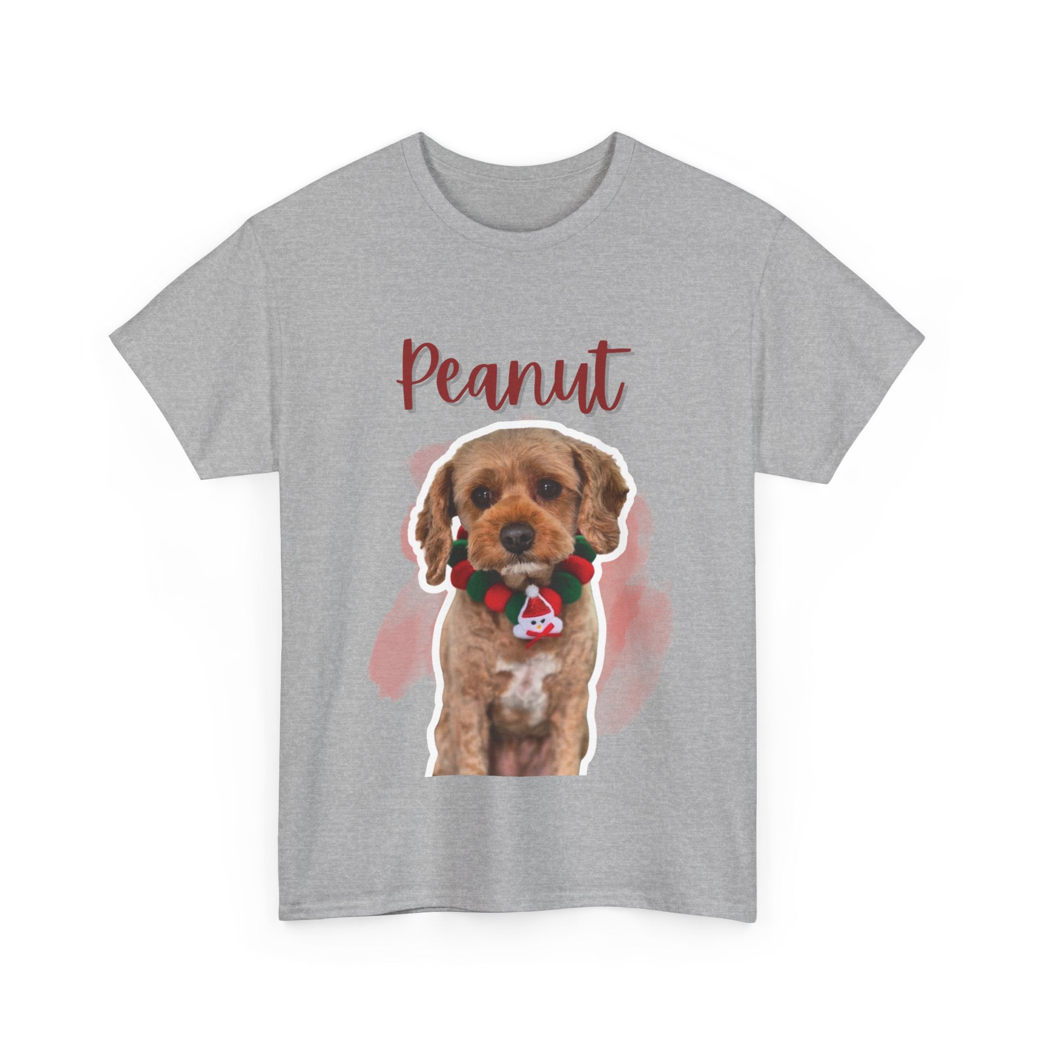 (Peanut) Whimsical Dog Portrait Tee Shirt