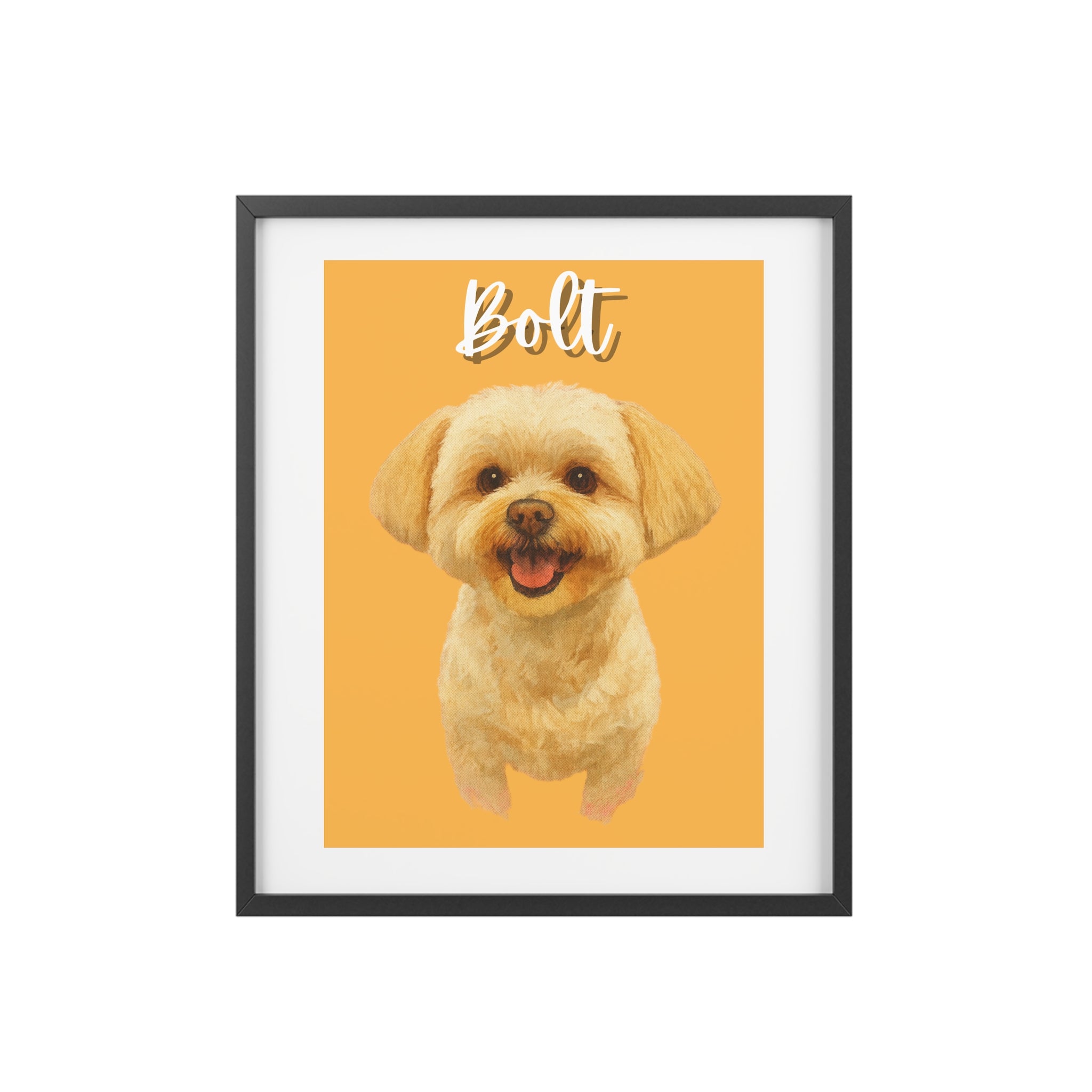 (Bolt) Playful Dog Framed Poster