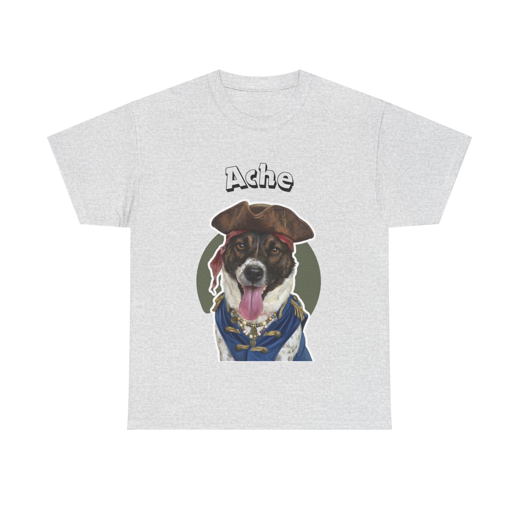 (Ache) Whimsical Dog Portrait Tee Shirt