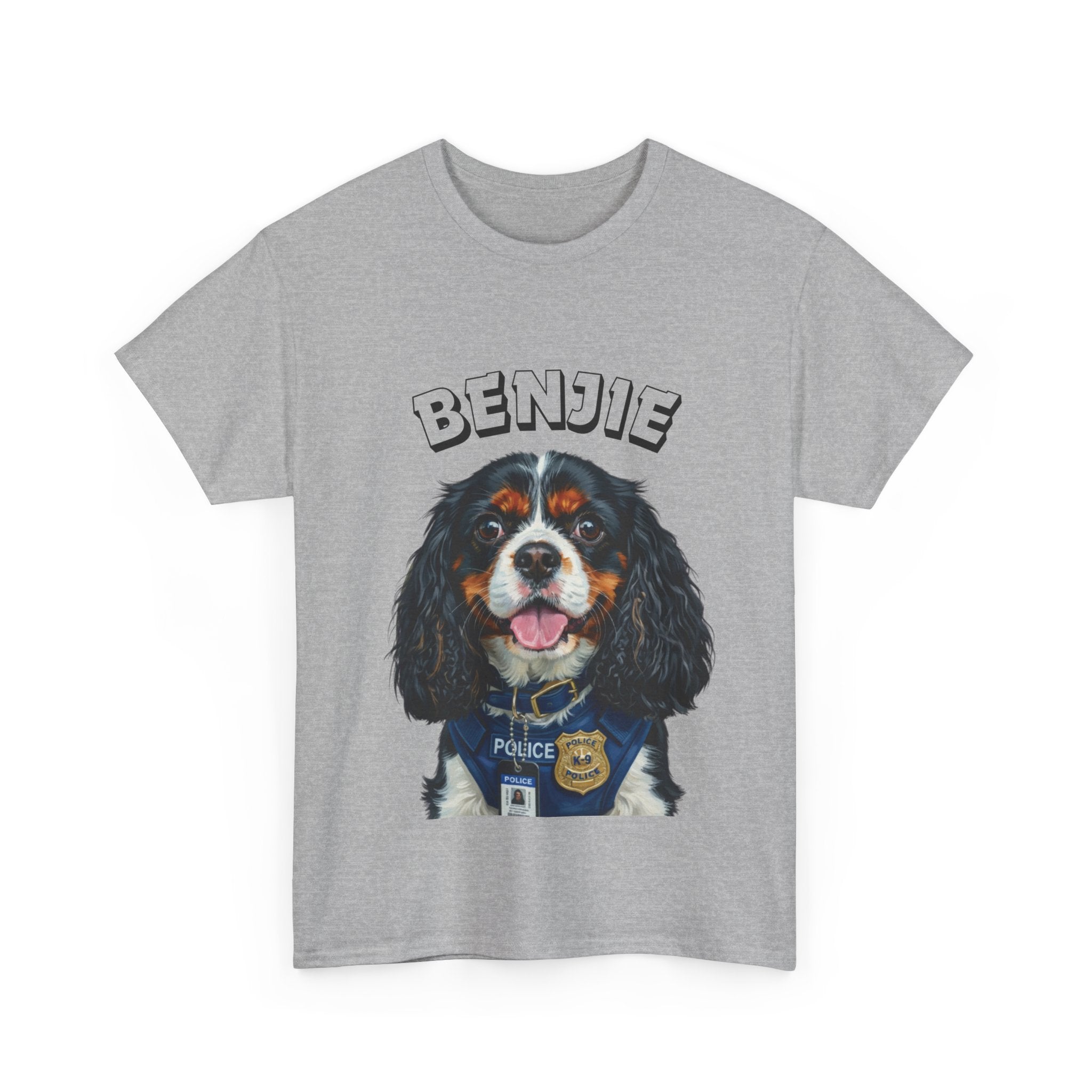 (Benjie) Whimsical Dog Portrait Tee Shirt