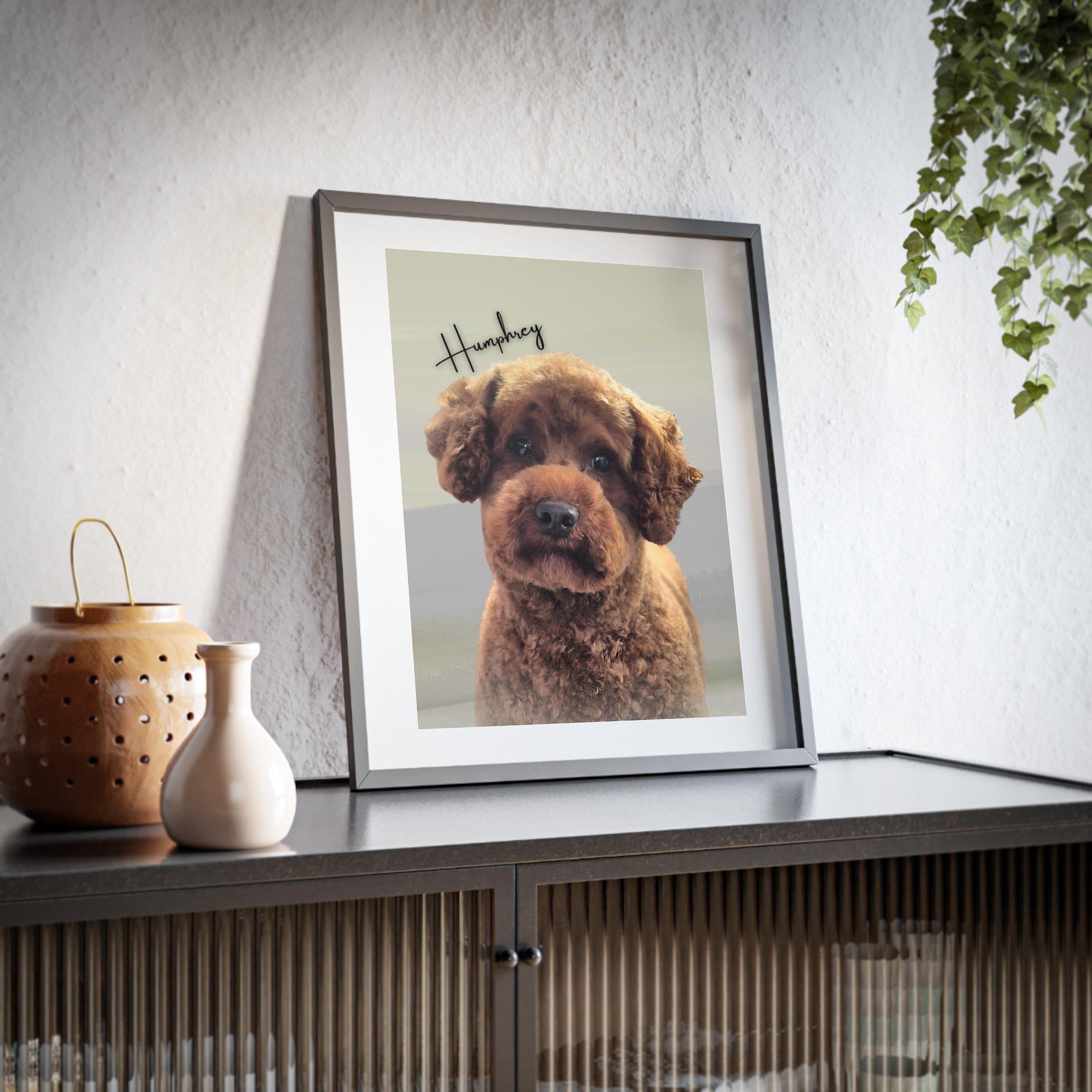(Humphrey ) Playful Dog Framed Poster