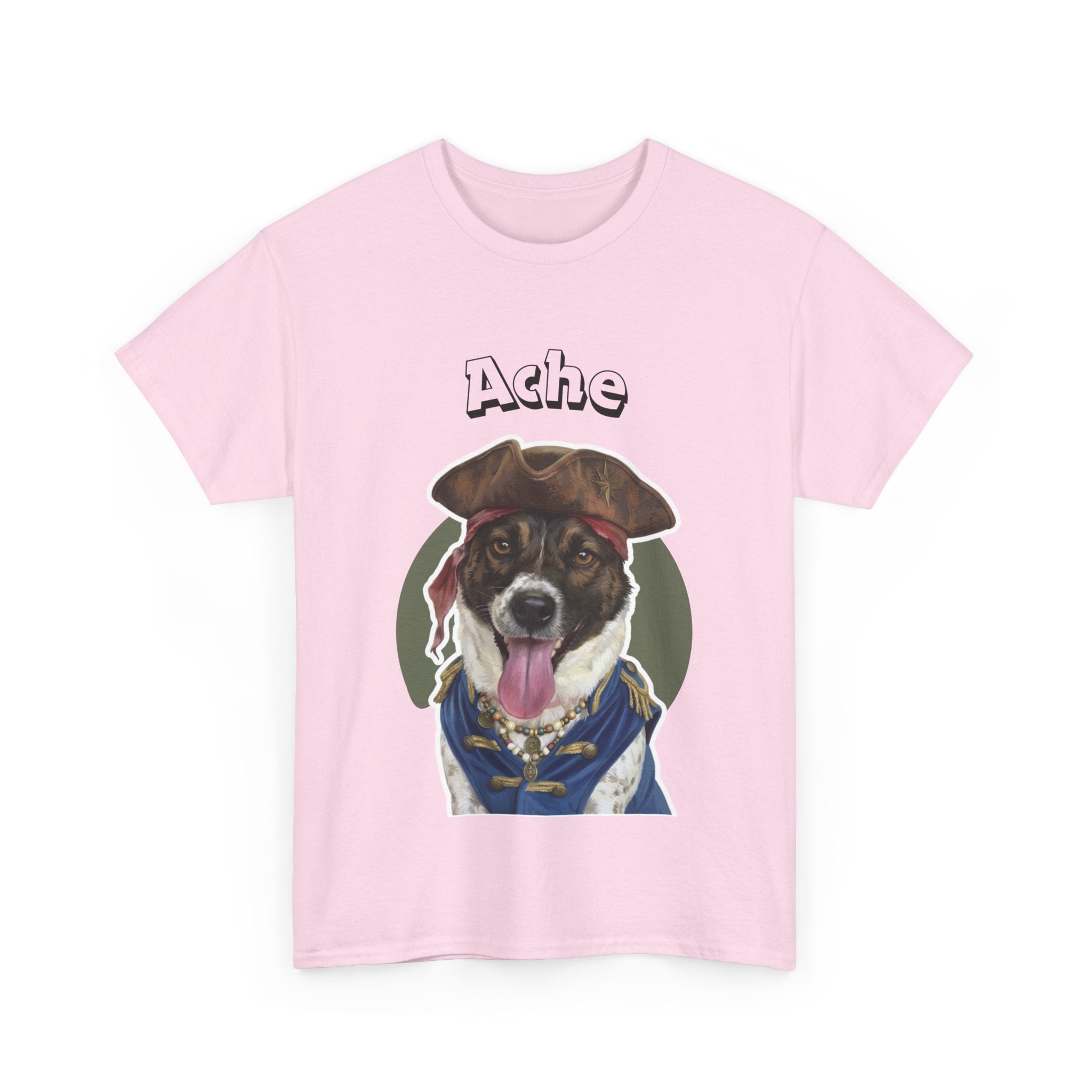 (Ache) Whimsical Dog Portrait Tee Shirt