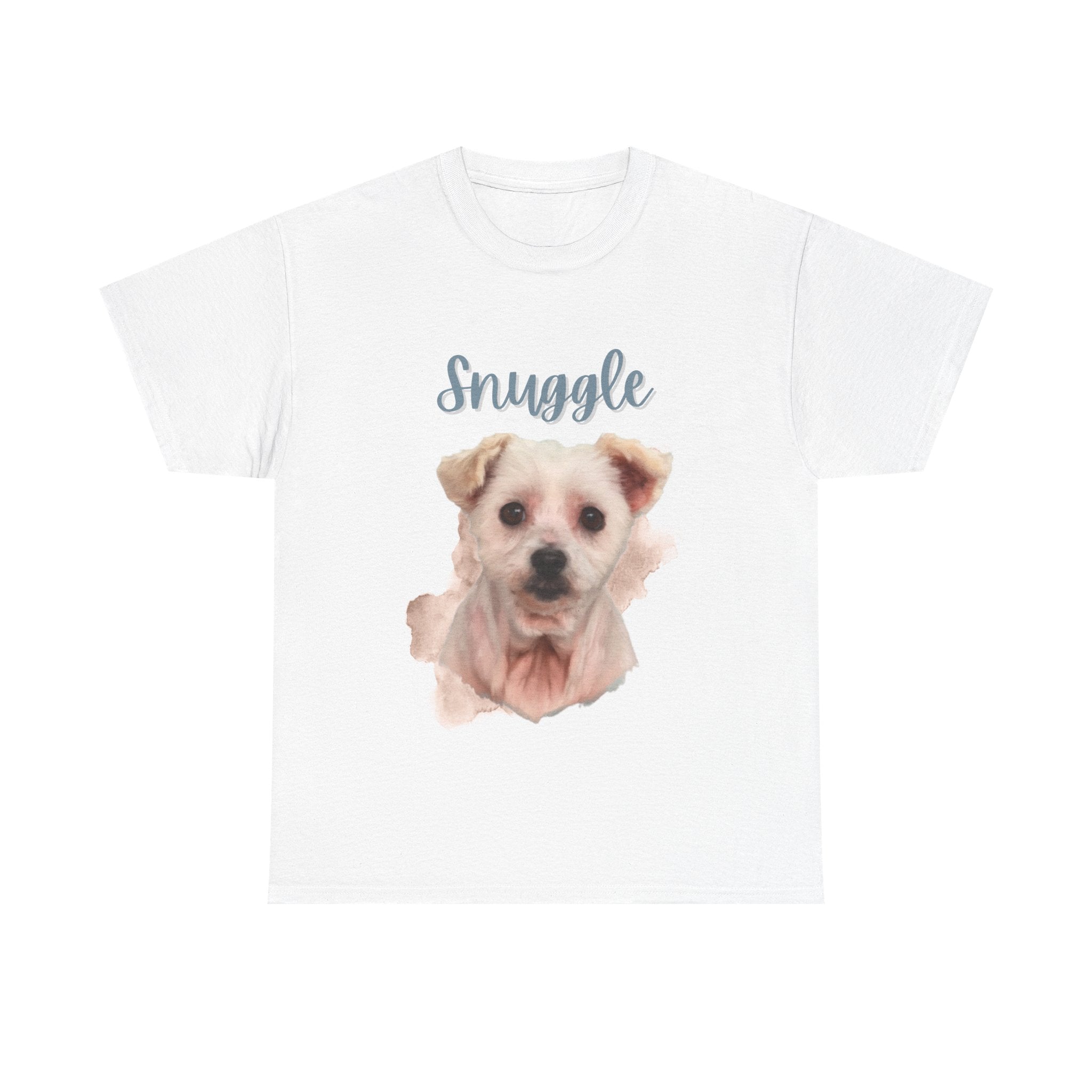 (Snuggle) Whimsical Dog Portrait Tee Shirt
