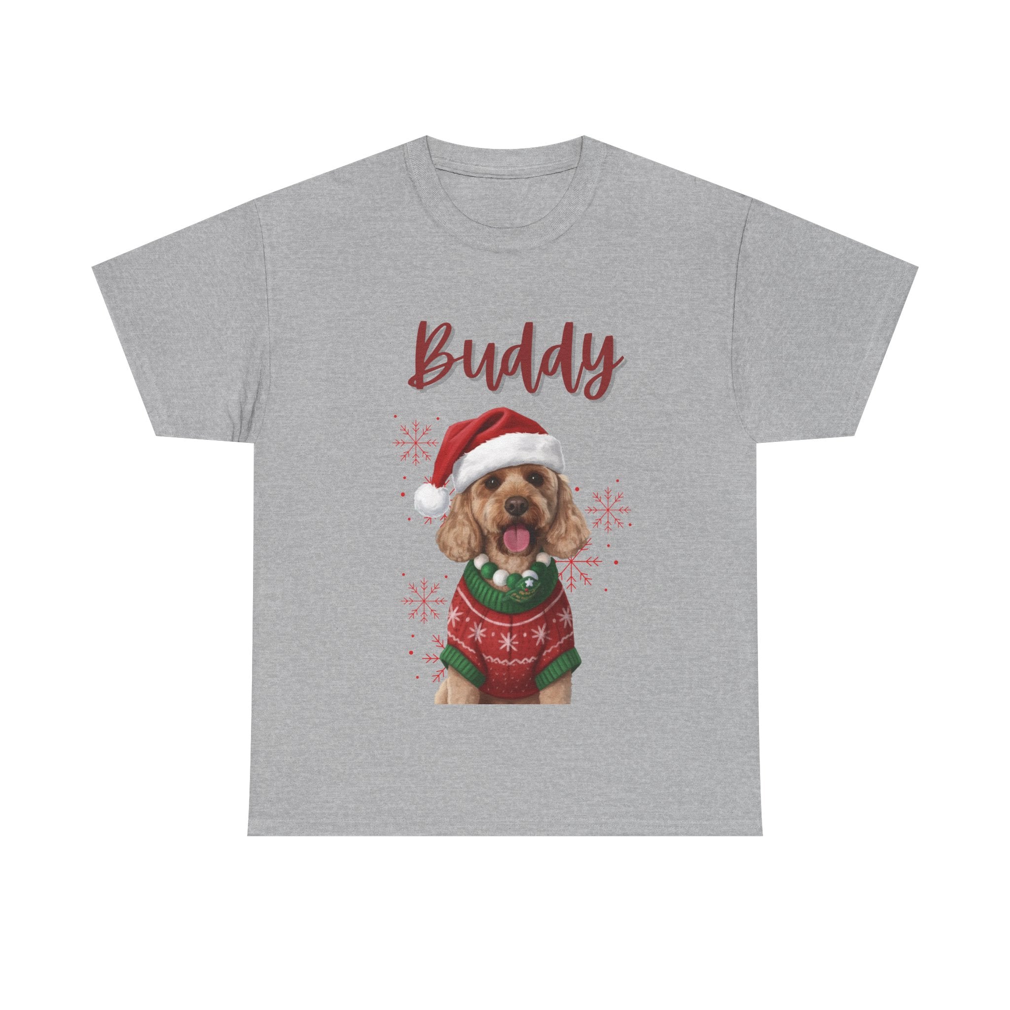 (Buddy) Whimsical Dog Portrait Tee Shirt