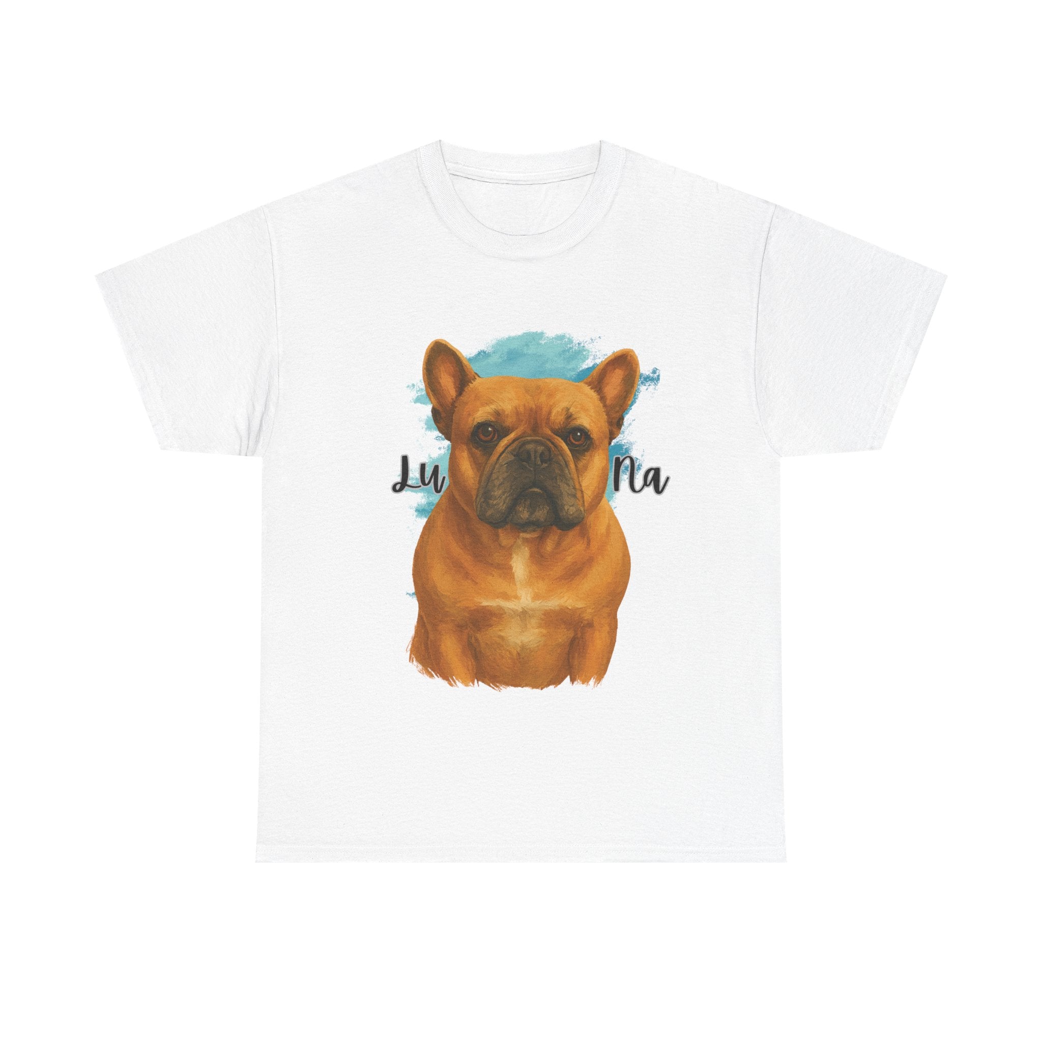 (Luna) Whimsical Dog Portrait Tee Shirt