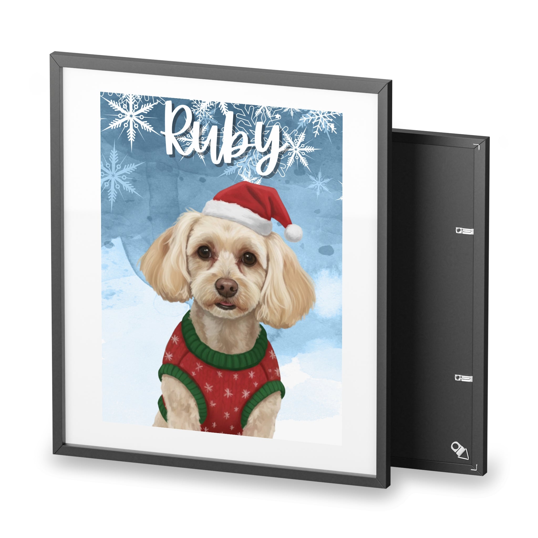 (Ruby) Playful Dog Framed Poster