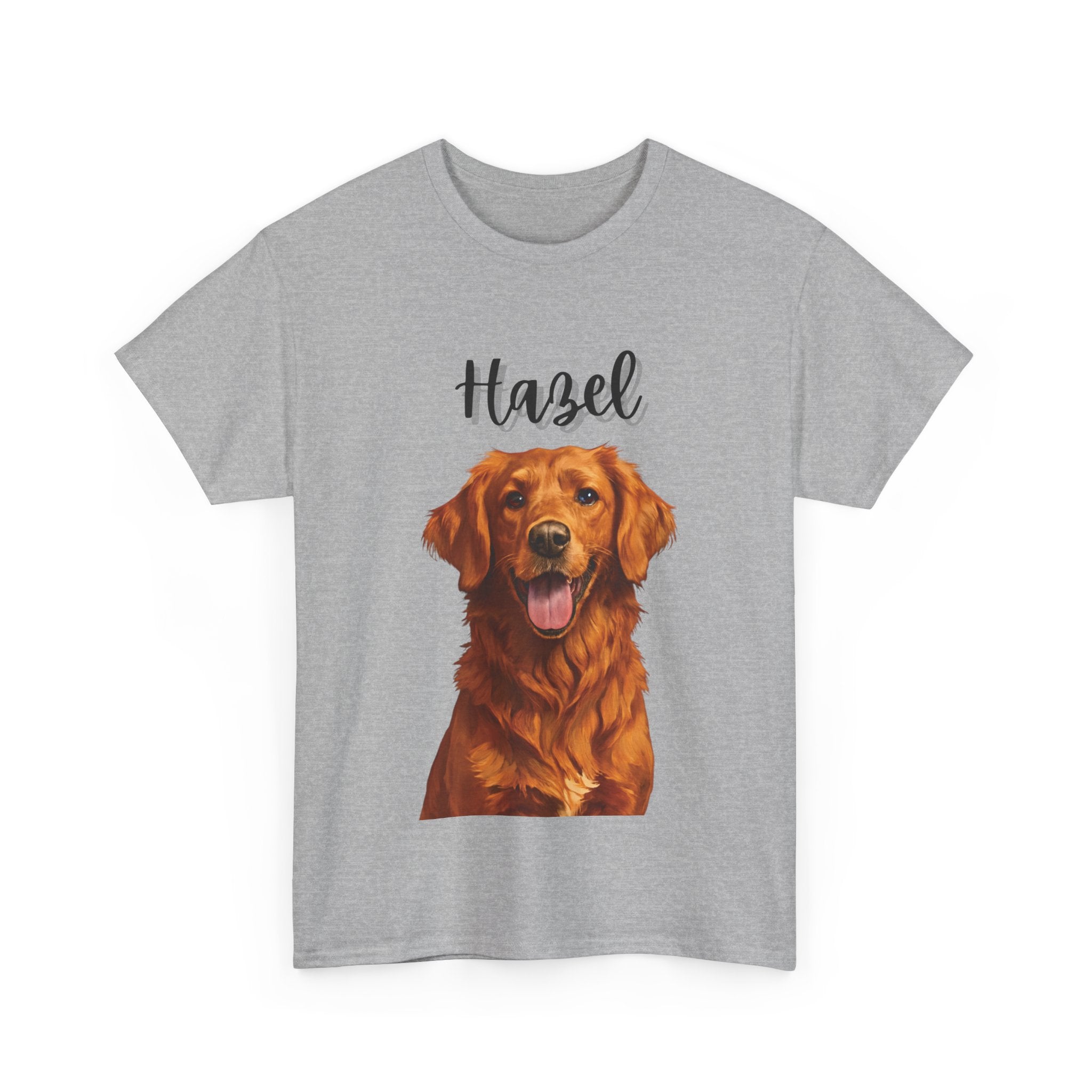 (Hazel) Whimsical Dog Portrait Tee Shirt