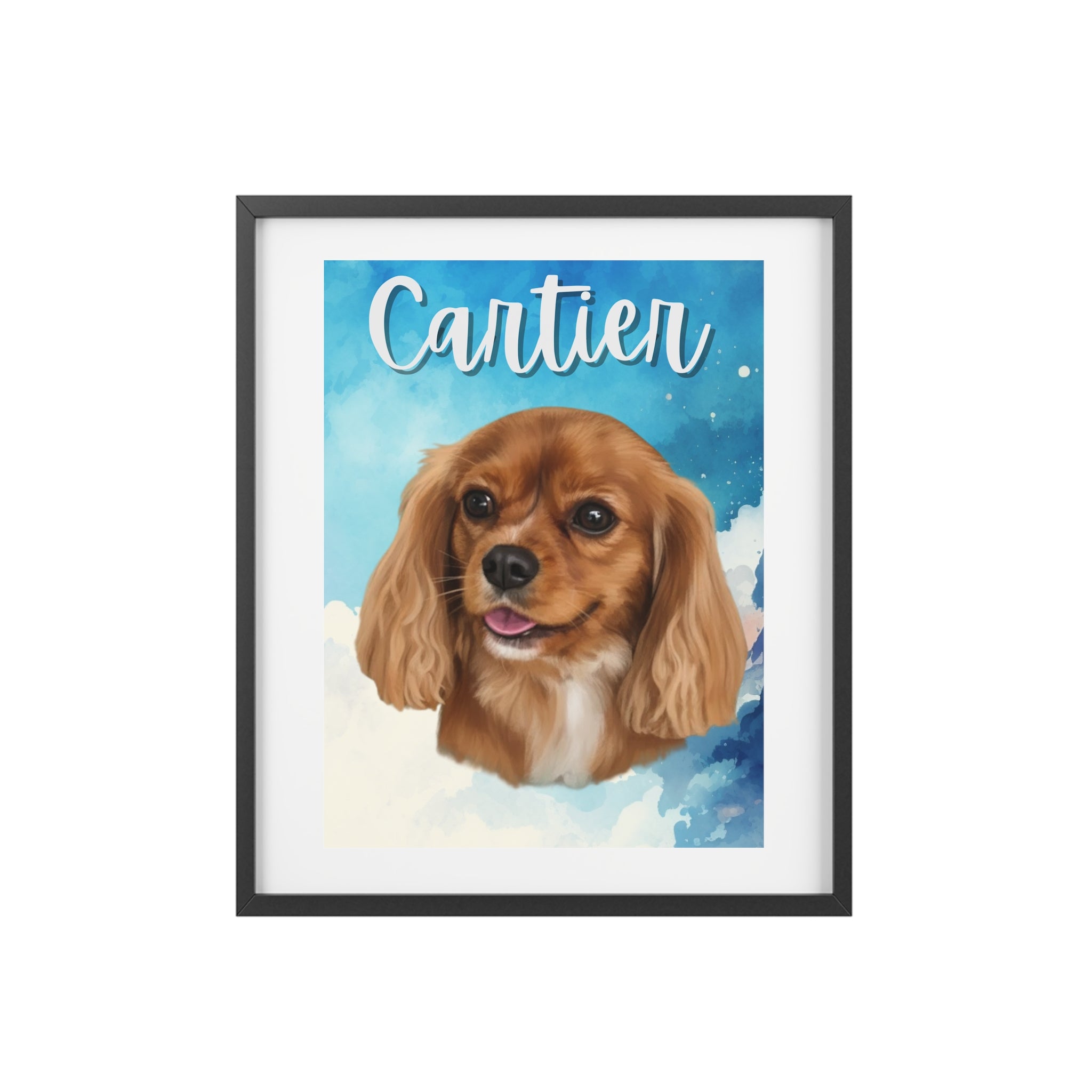 (Cartier) Playful Dog Framed Poster