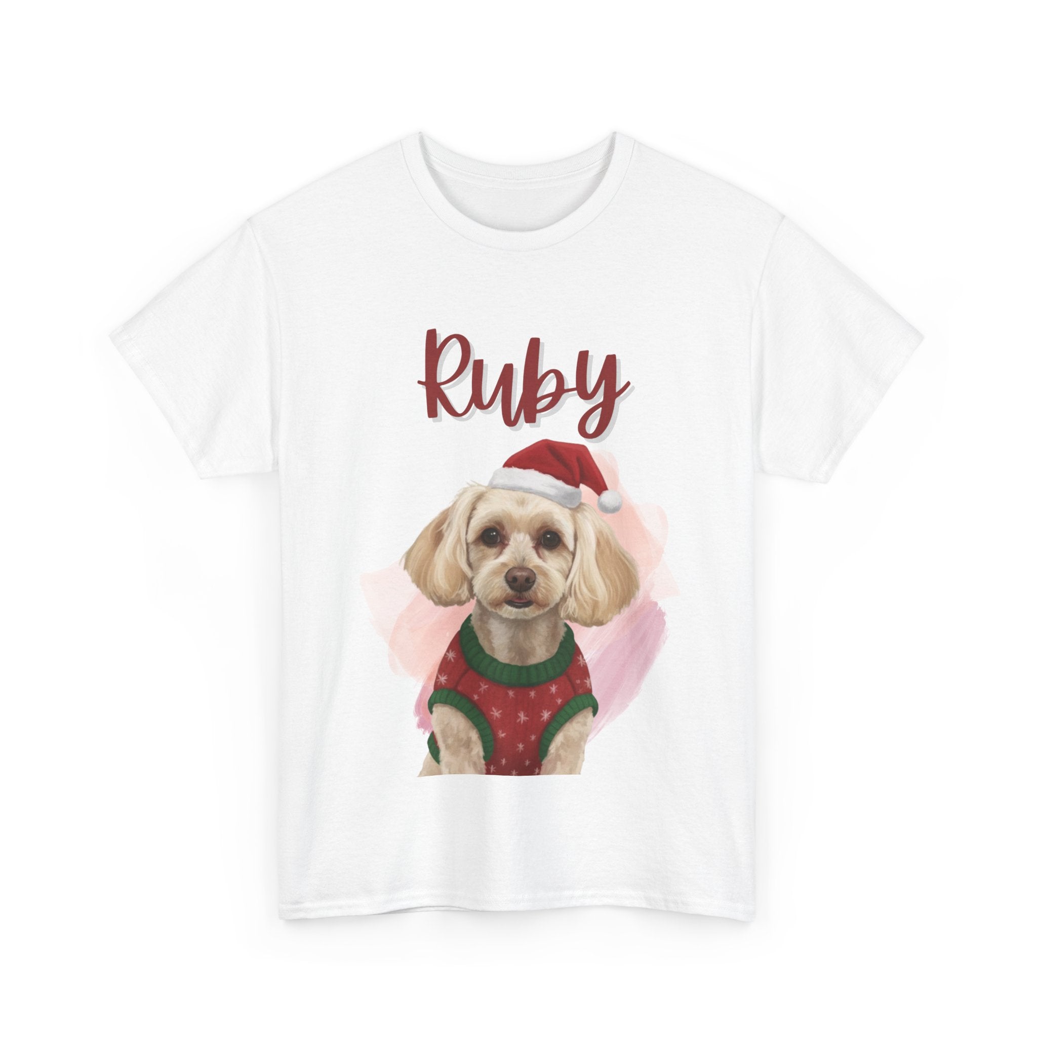 (Ruby) Whimsical Dog Portrait Tee Shirt