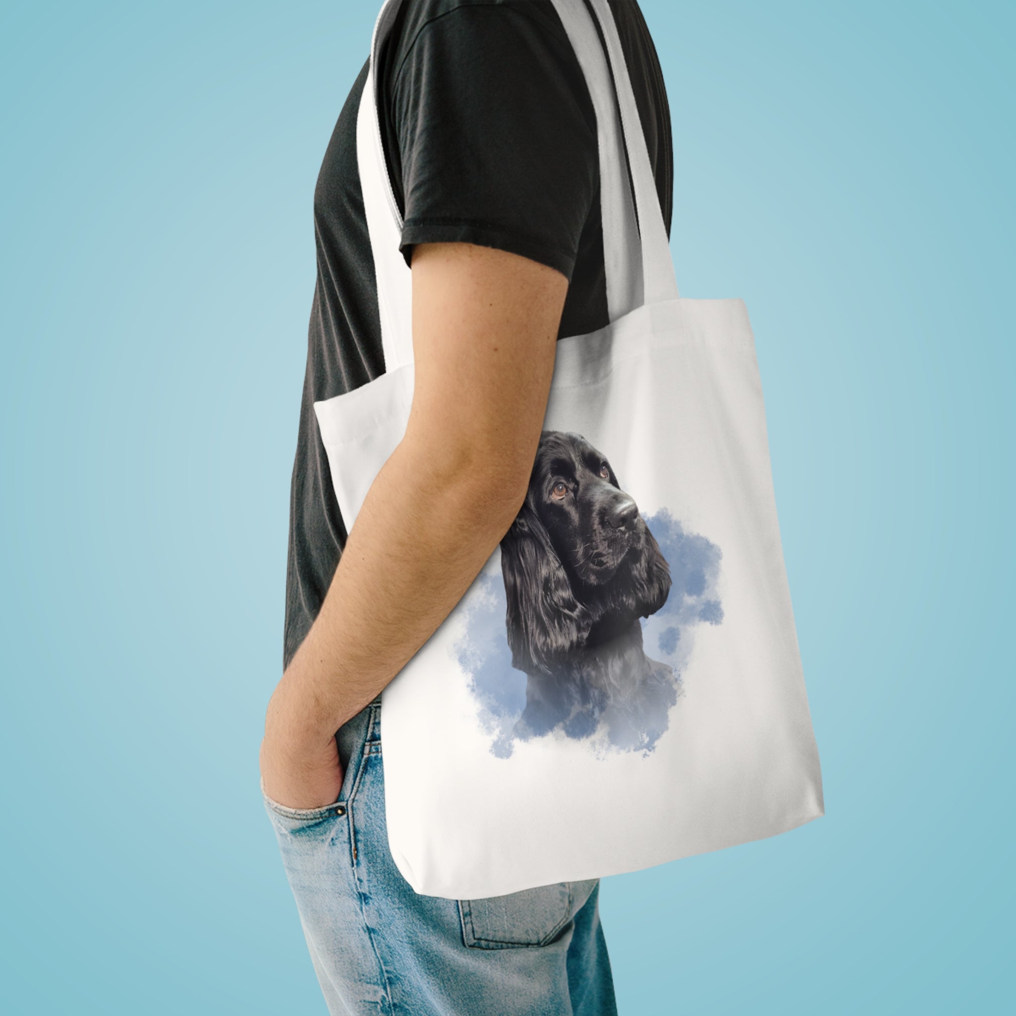 (Charlie) Personalized Dog Lover Tote Bag