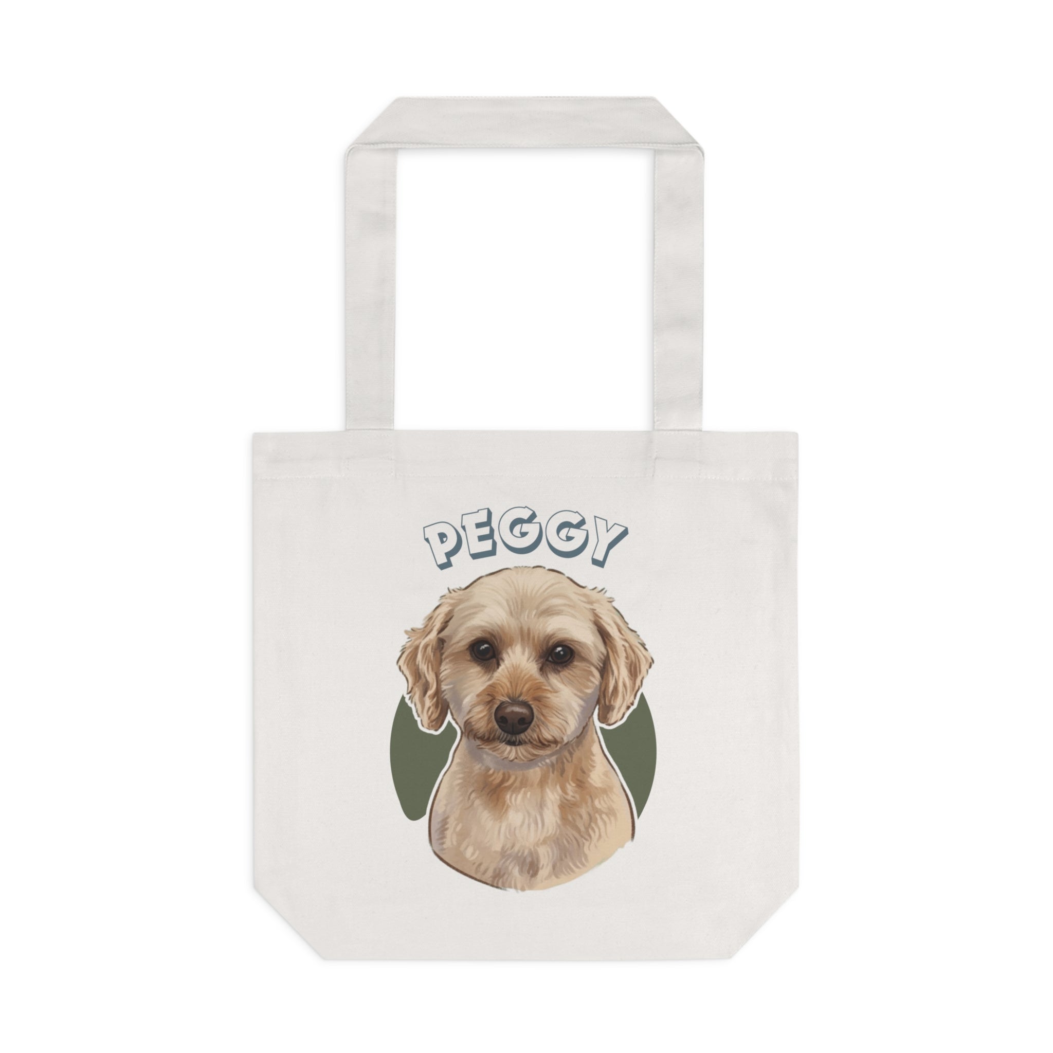 (Peggy) Personalized Dog Lover Tote Bag