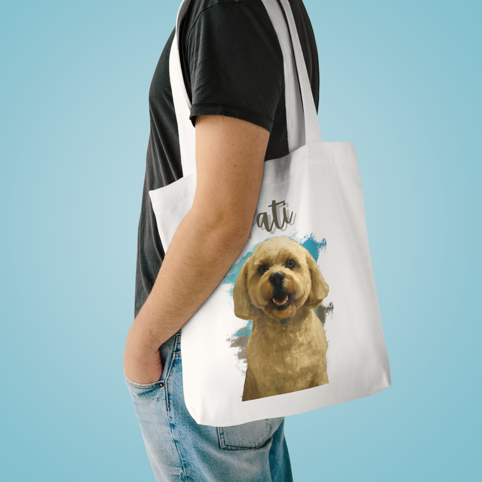 (Pati) Personalized Dog Lover Tote Bag