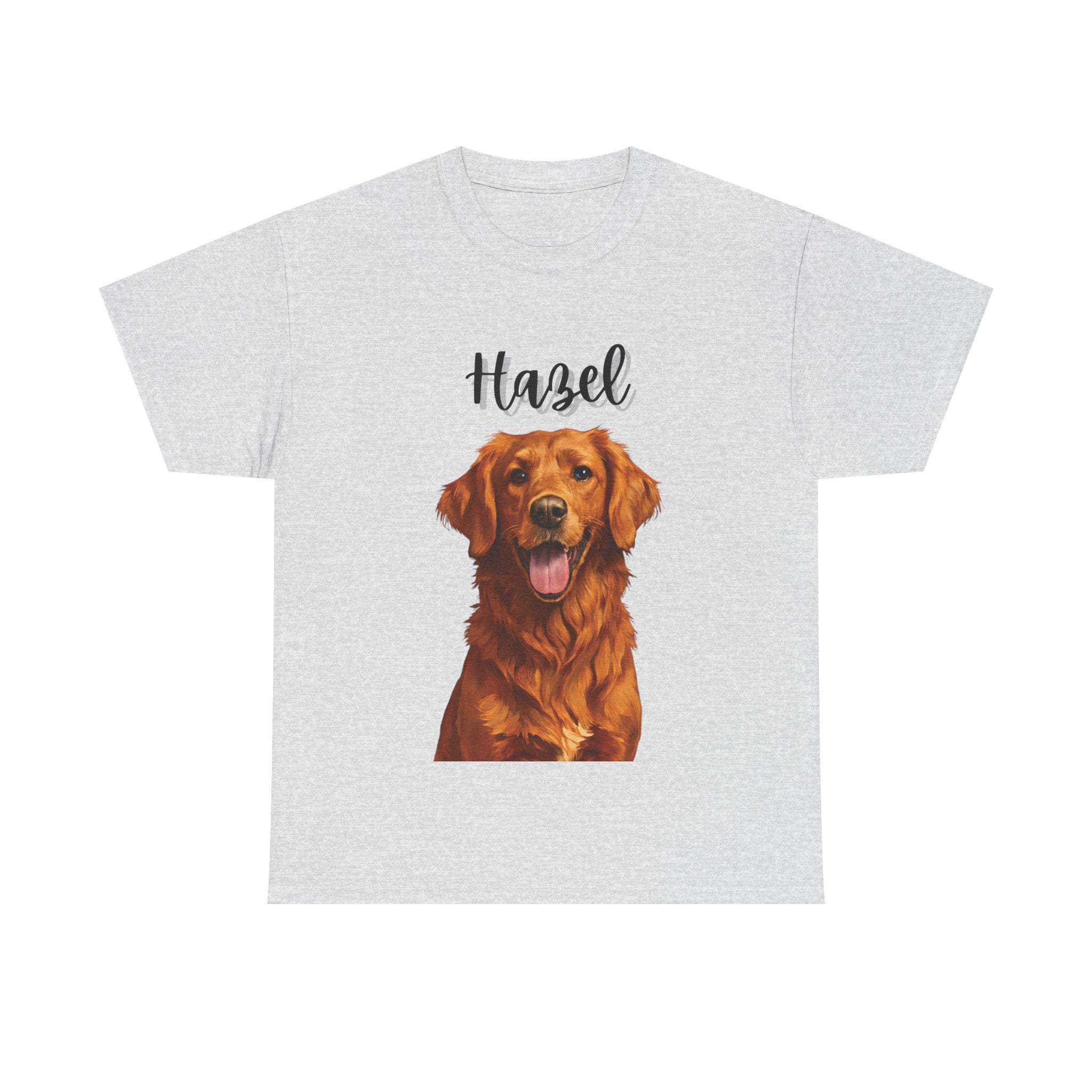 (Hazel) Whimsical Dog Portrait Tee Shirt