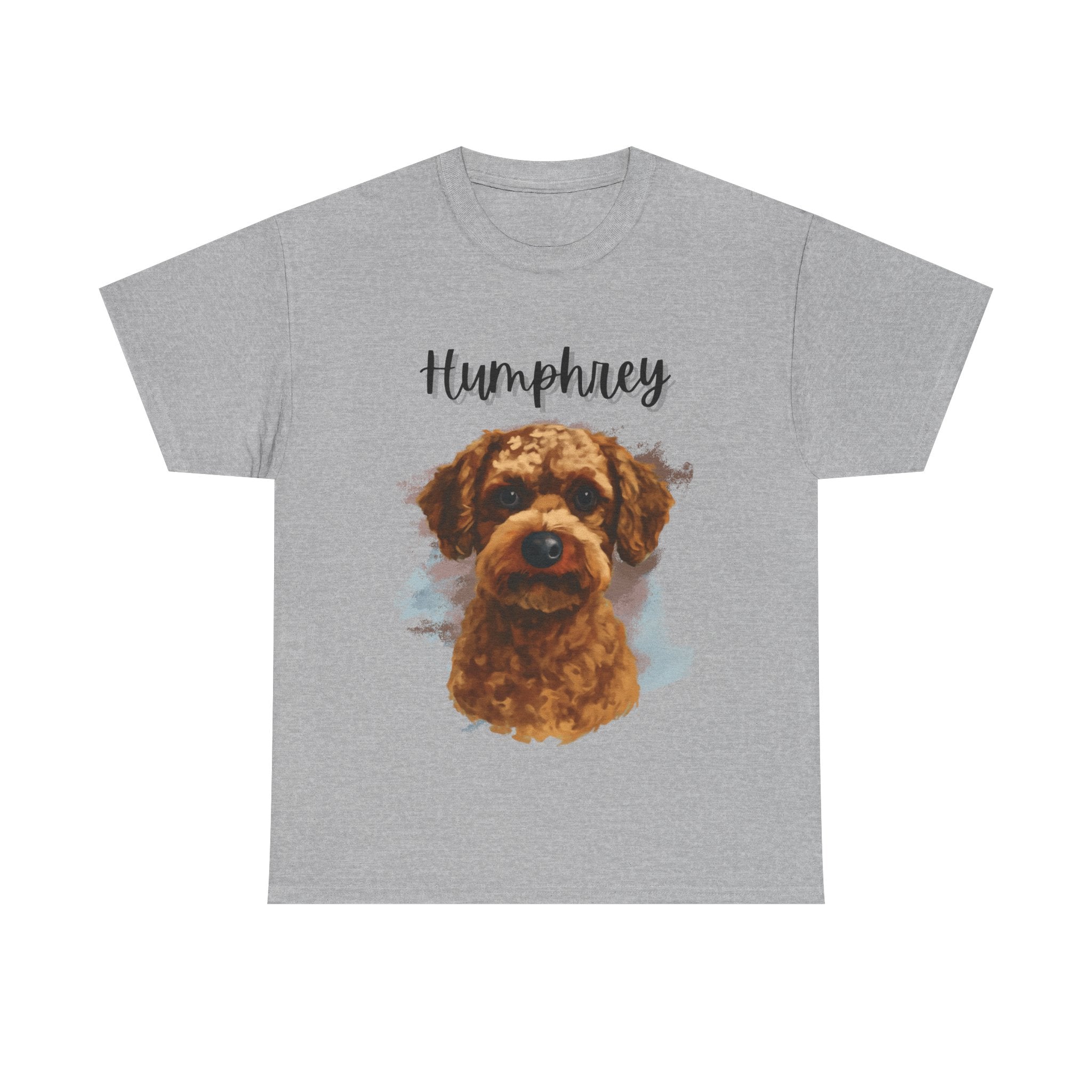 (Humphrey) Whimsical Dog Portrait Tee Shirt