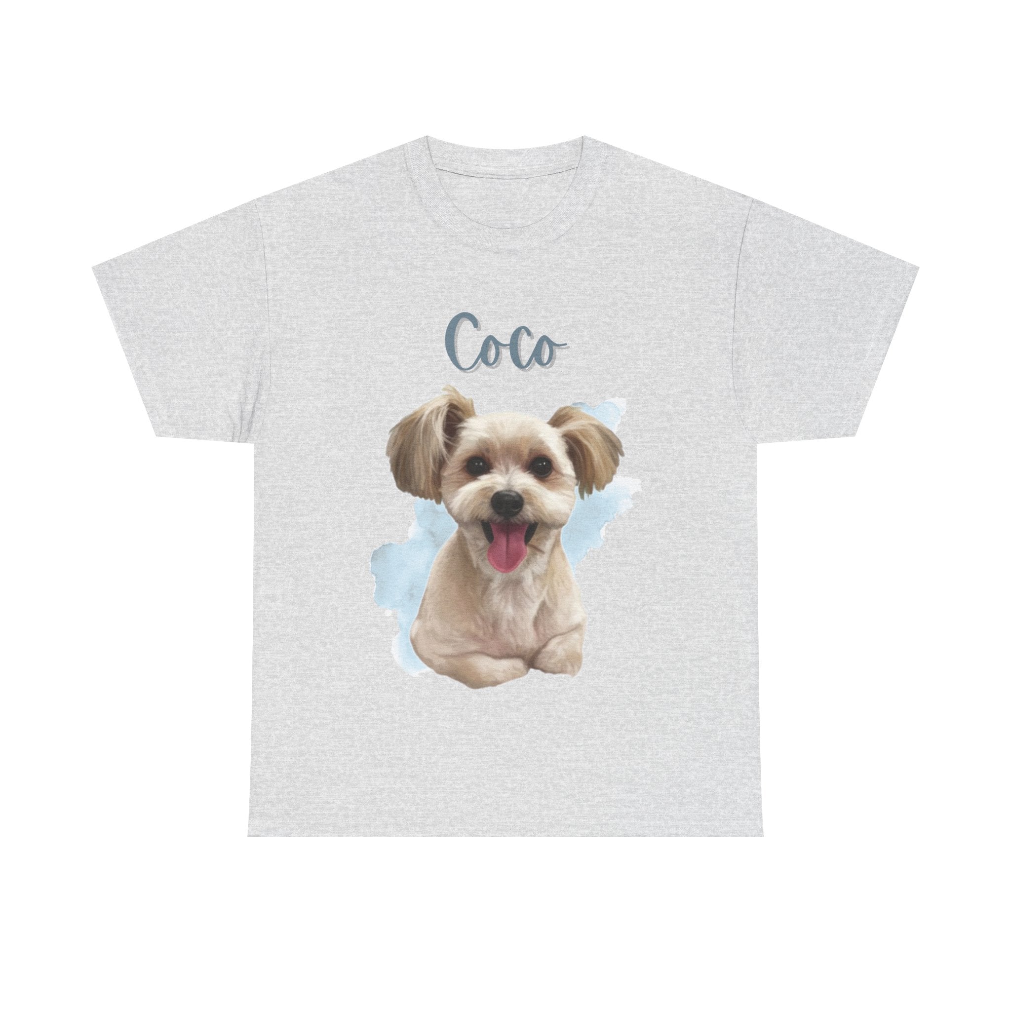 (Coco) Whimsical Dog Portrait Tee Shirt