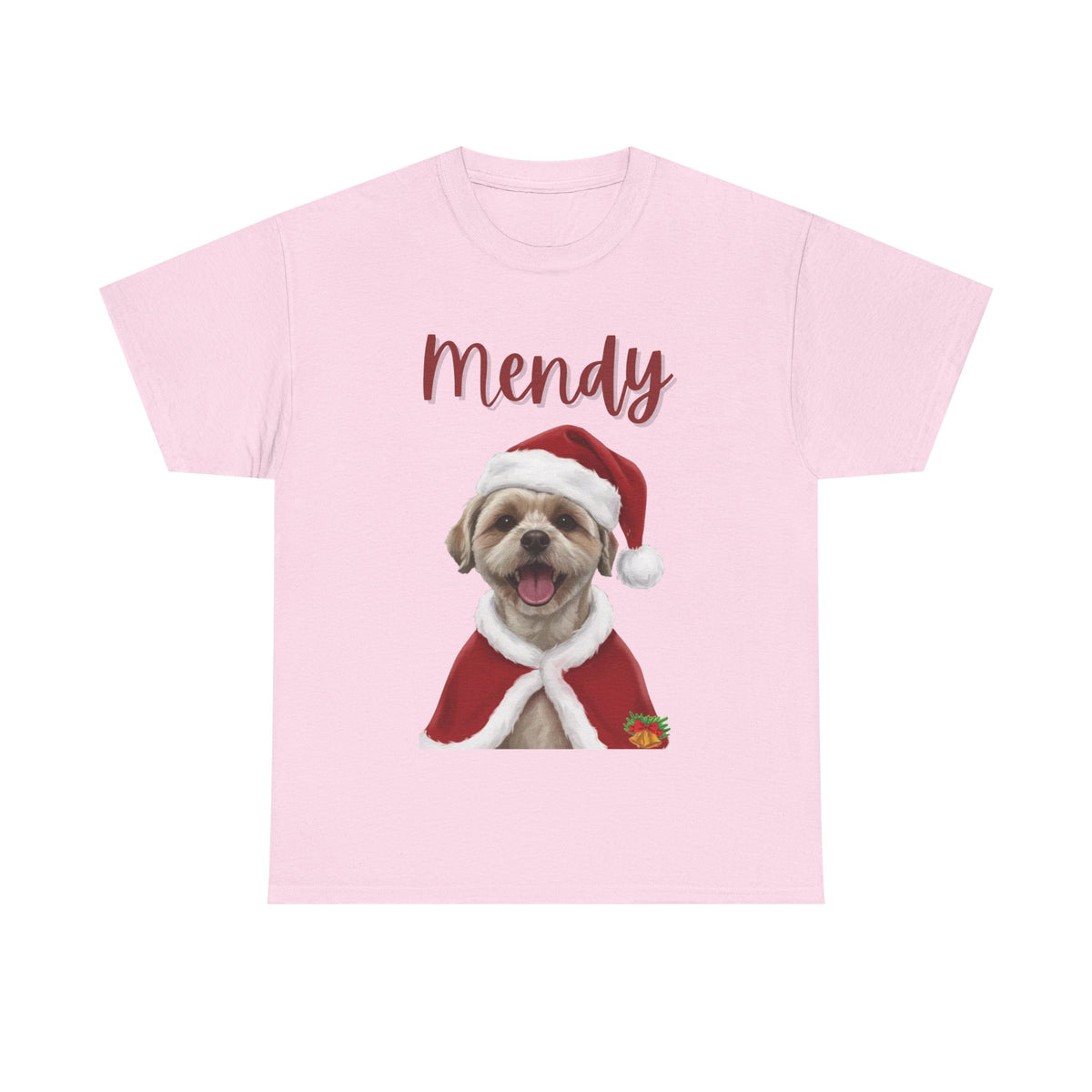 (Mendy) Whimsical Dog Portrait Tee Shirt