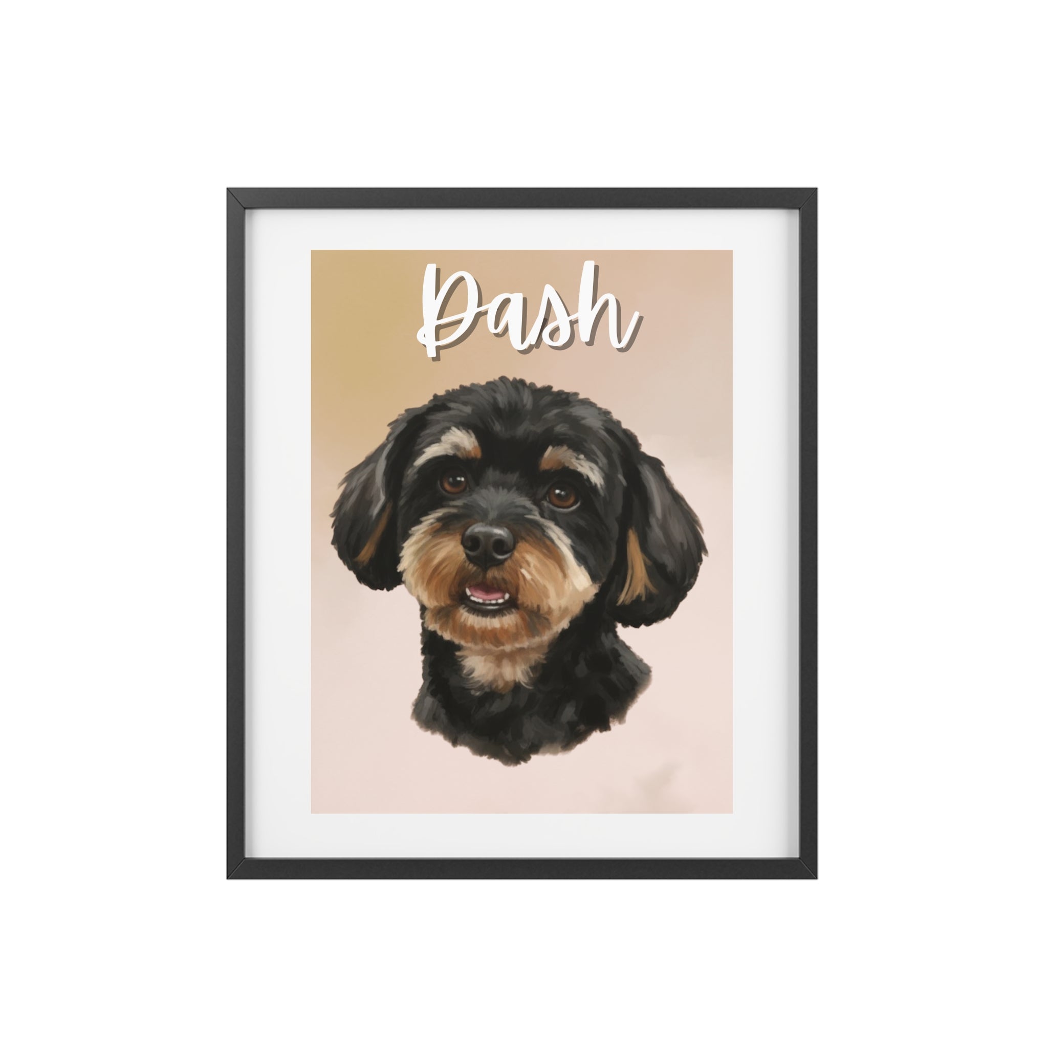 (Dash) Playful Dog Framed Poster