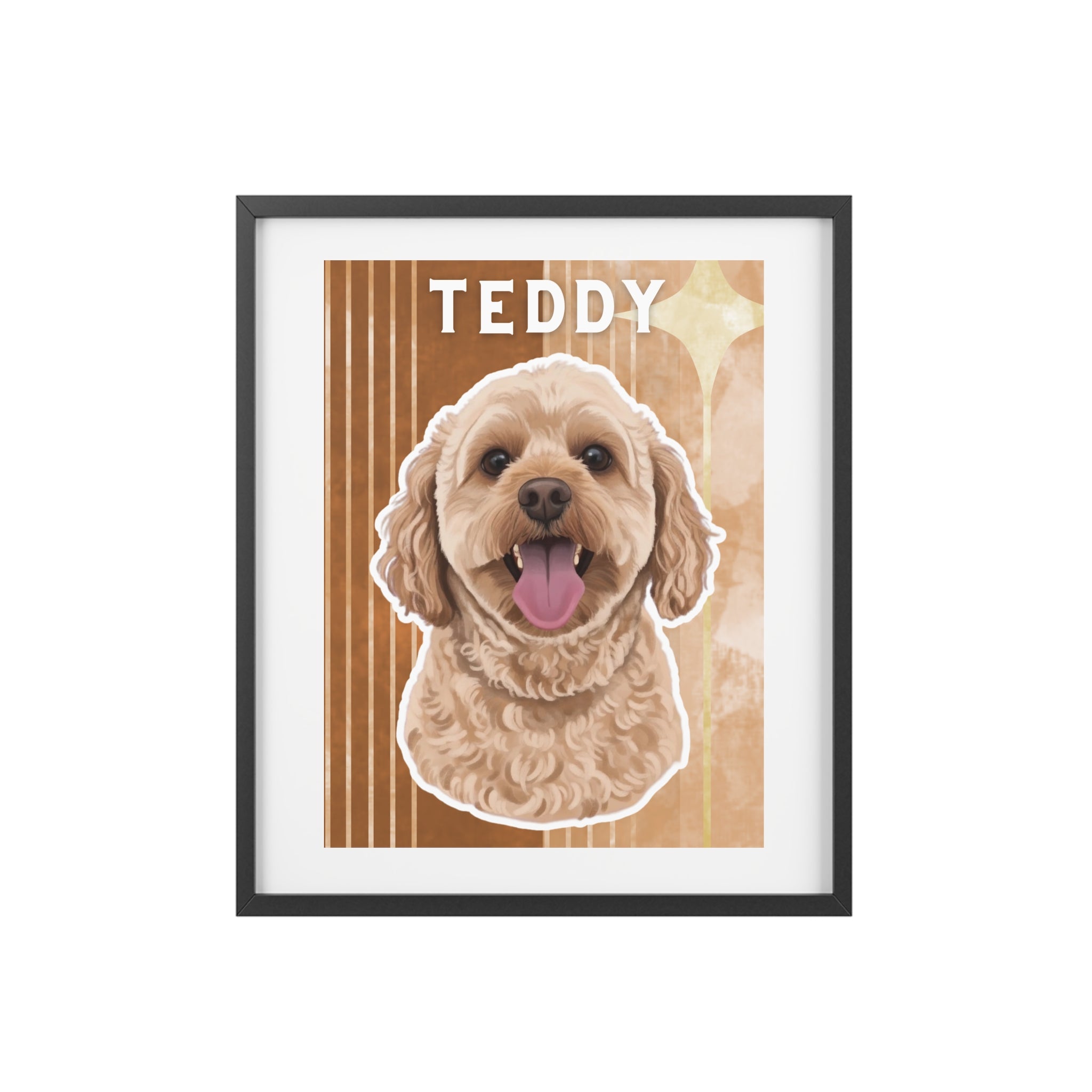 (Teddy) Playful Dog Framed Poster