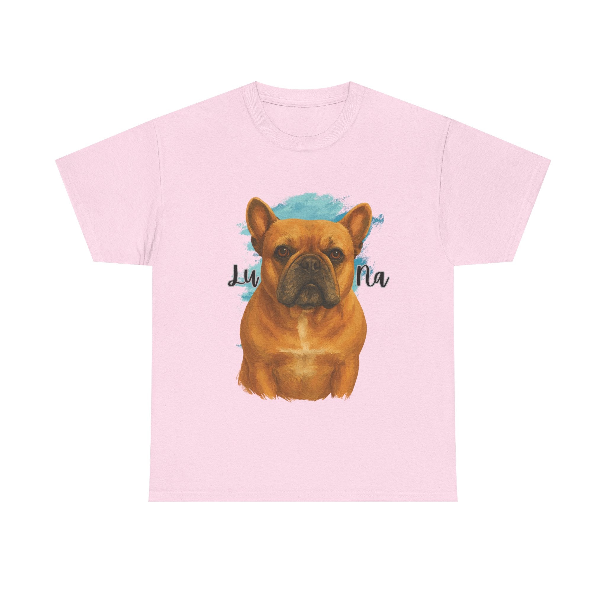 (Luna) Whimsical Dog Portrait Tee Shirt
