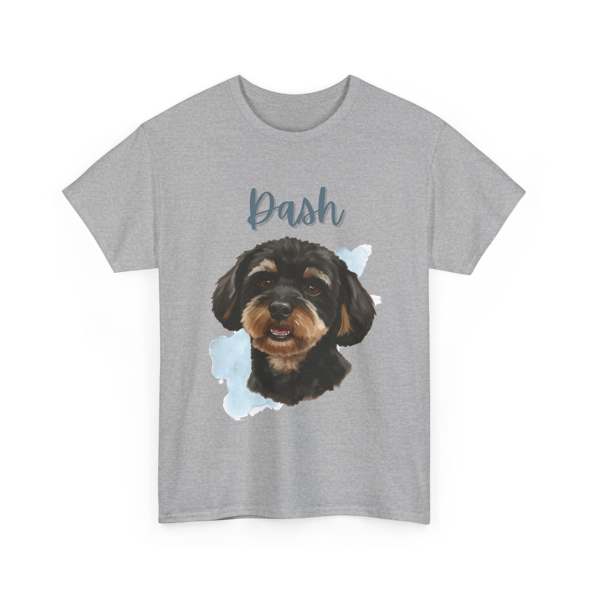 (Dash) Whimsical Dog Portrait Tee Shirt
