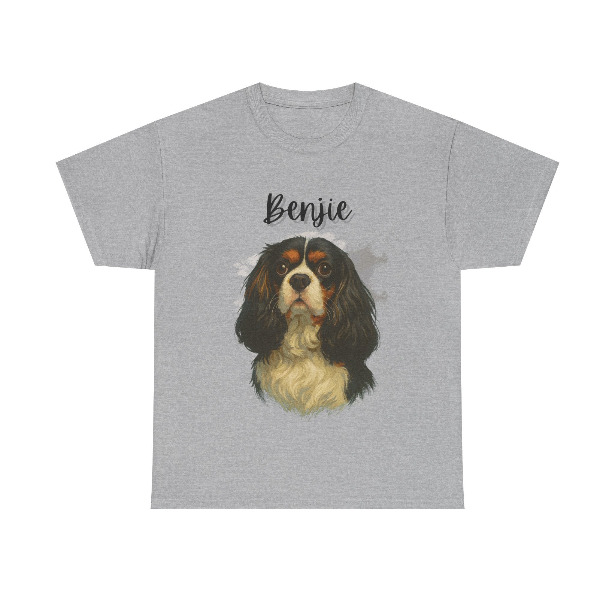 (Benjie) Whimsical Dog Portrait Tee Shirt