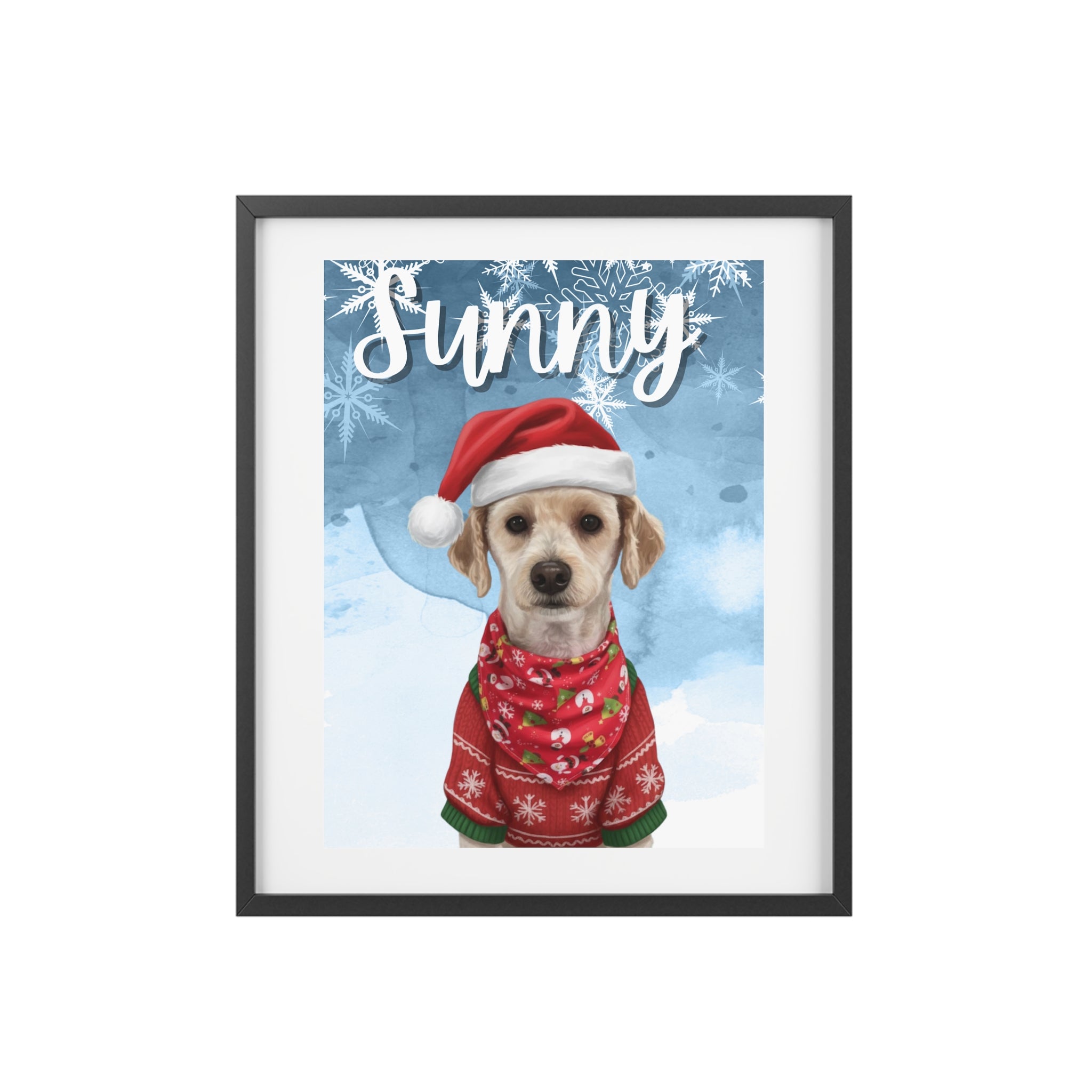 (Sunny) Playful Dog Framed Poster