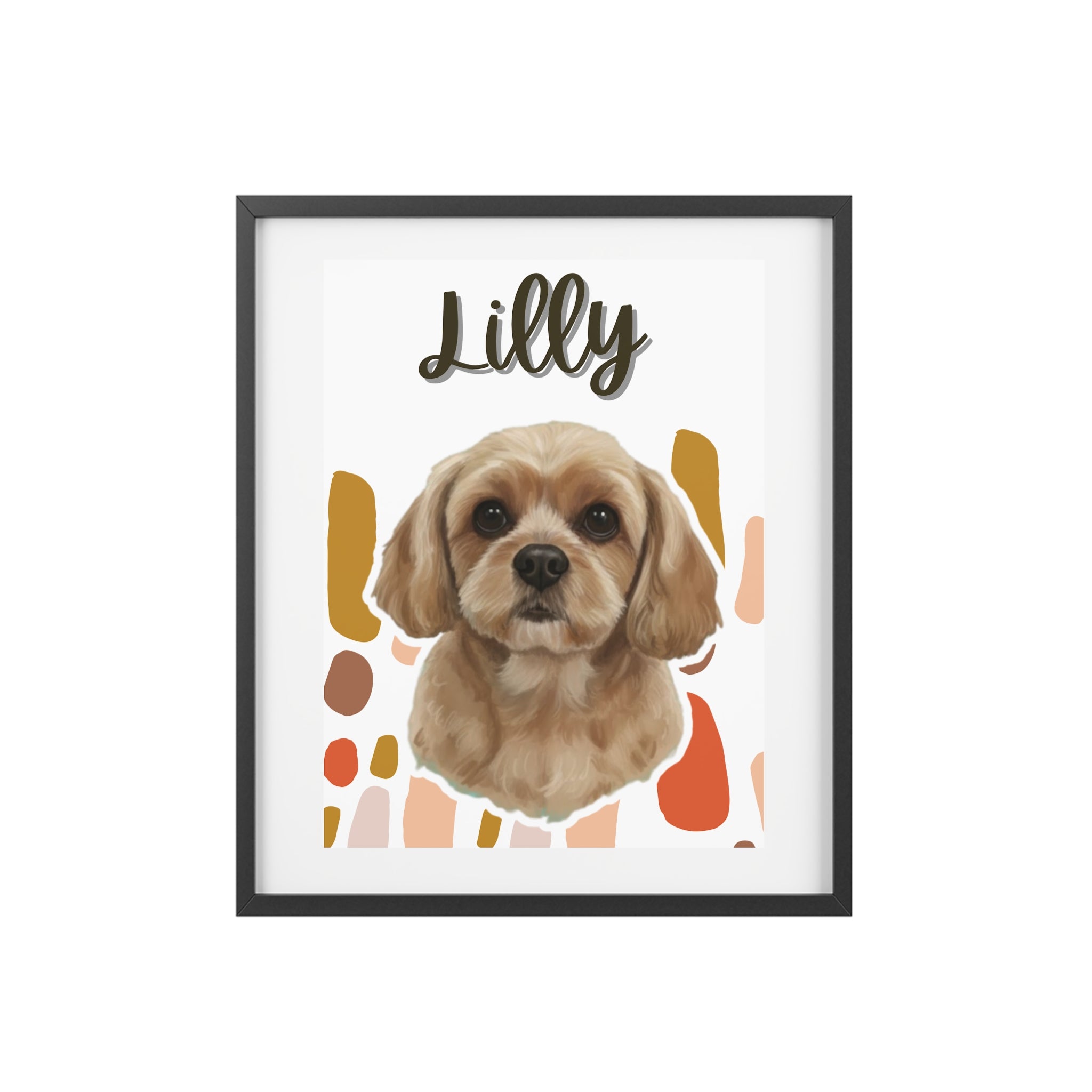(Lilly) Playful Dog Framed Poster