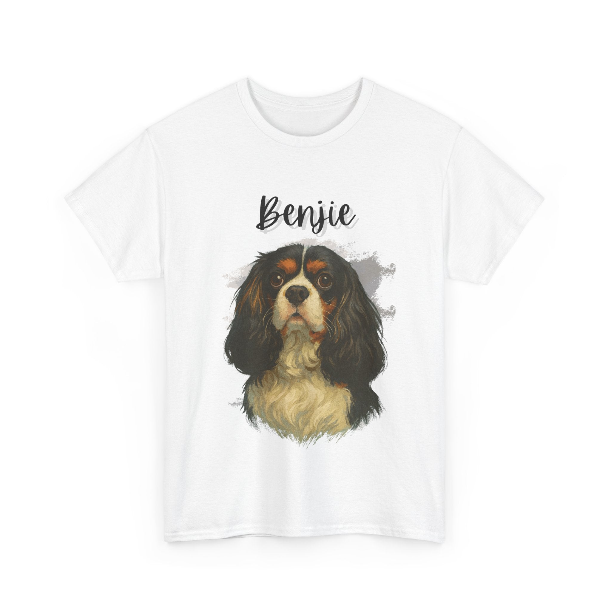 (Benjie) Whimsical Dog Portrait Tee Shirt