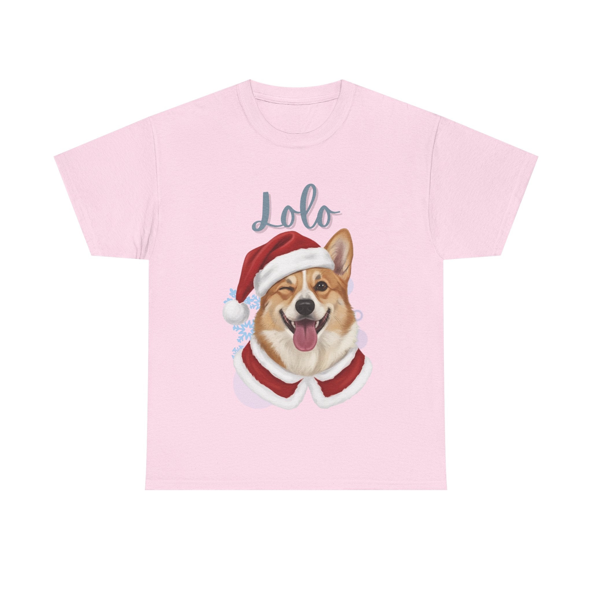 (Lolo) Whimsical Dog Portrait Tee Shirt
