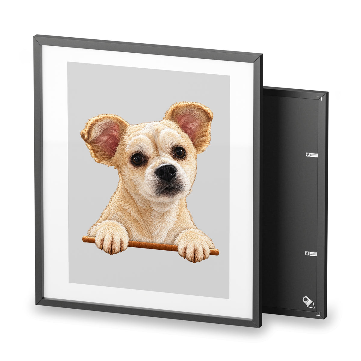 (Tommy) Playful Dog Framed Poster