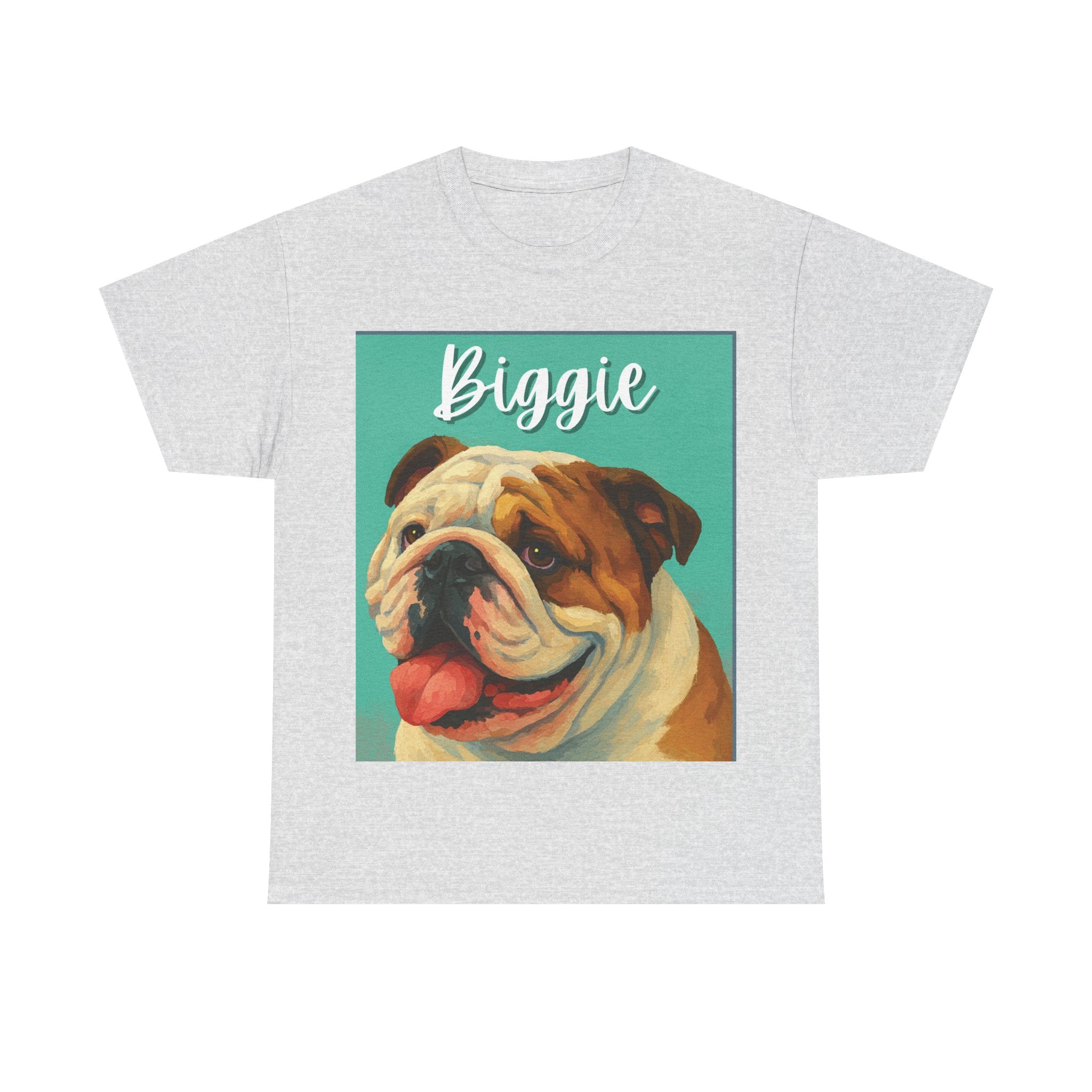 (Biggie) Whimsical Dog Portrait Tee Shirt