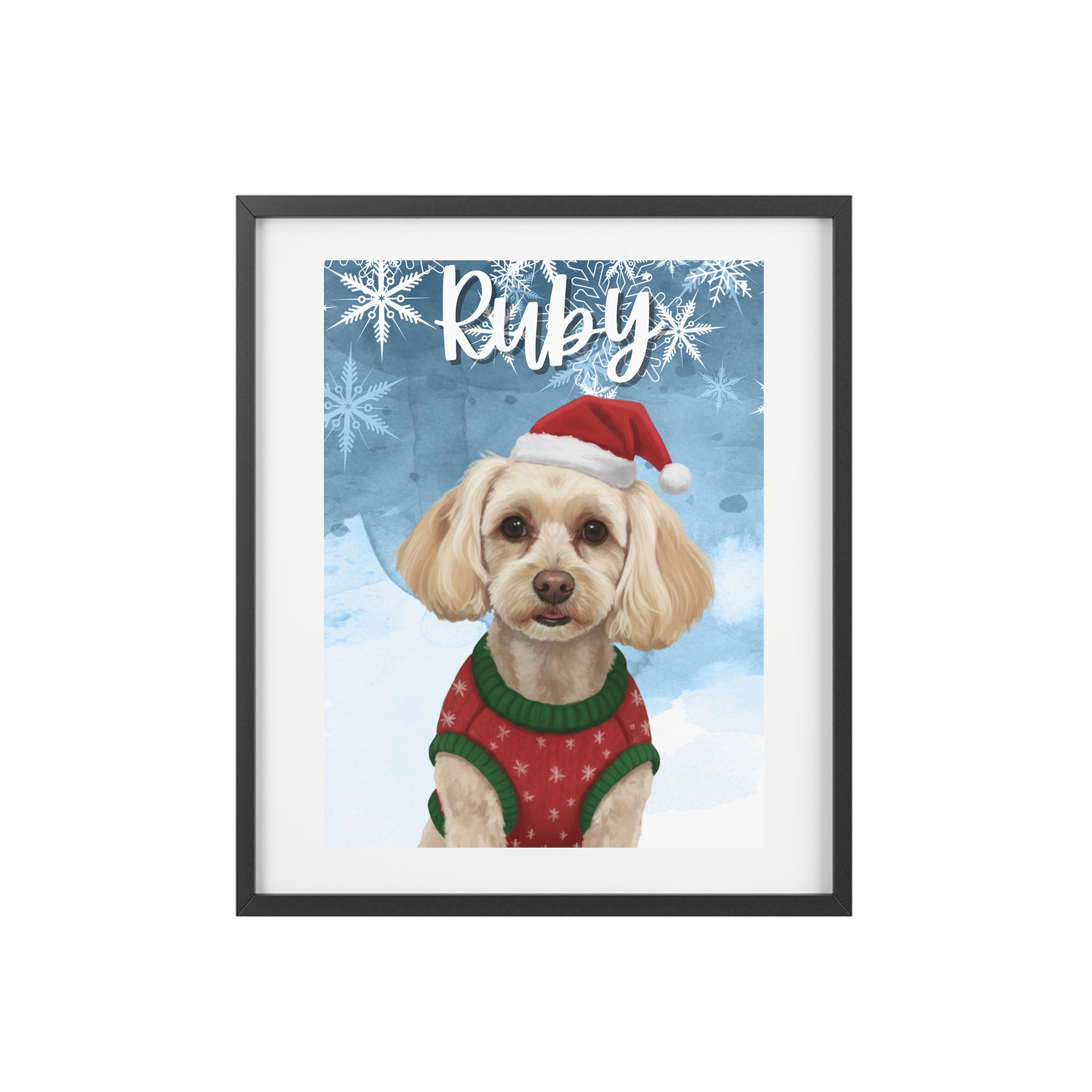 (Ruby) Playful Dog Framed Poster
