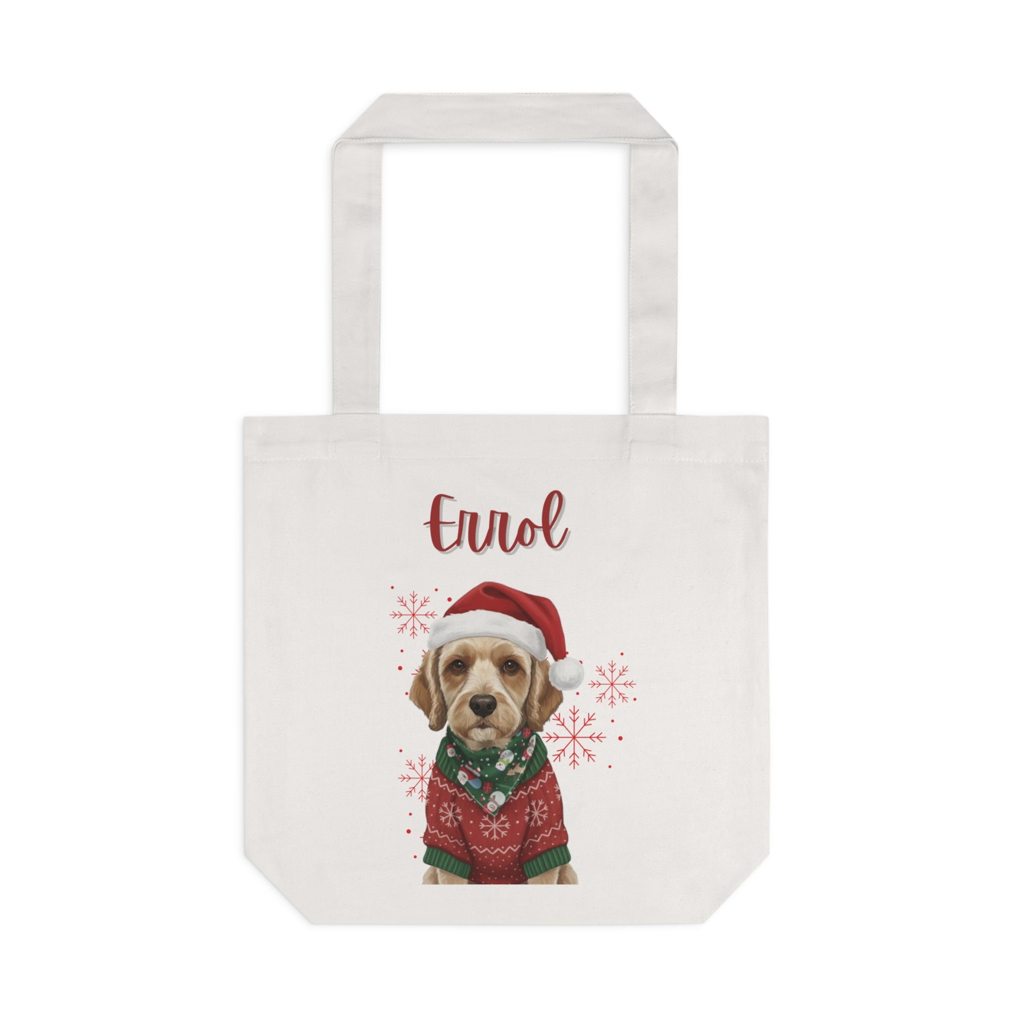 (Errol) Personalized Dog Lover Tote Bag