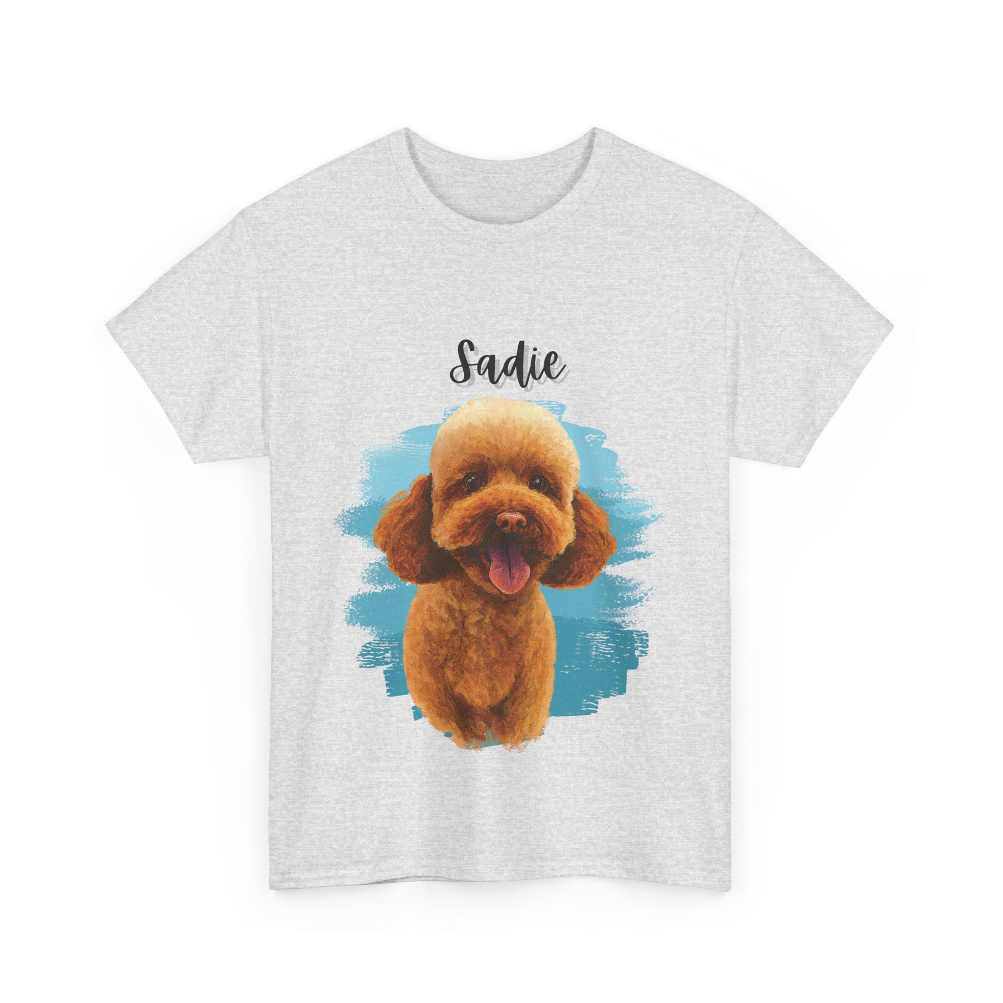 (Sadie) Whimsical Dog Portrait Tee Shirt
