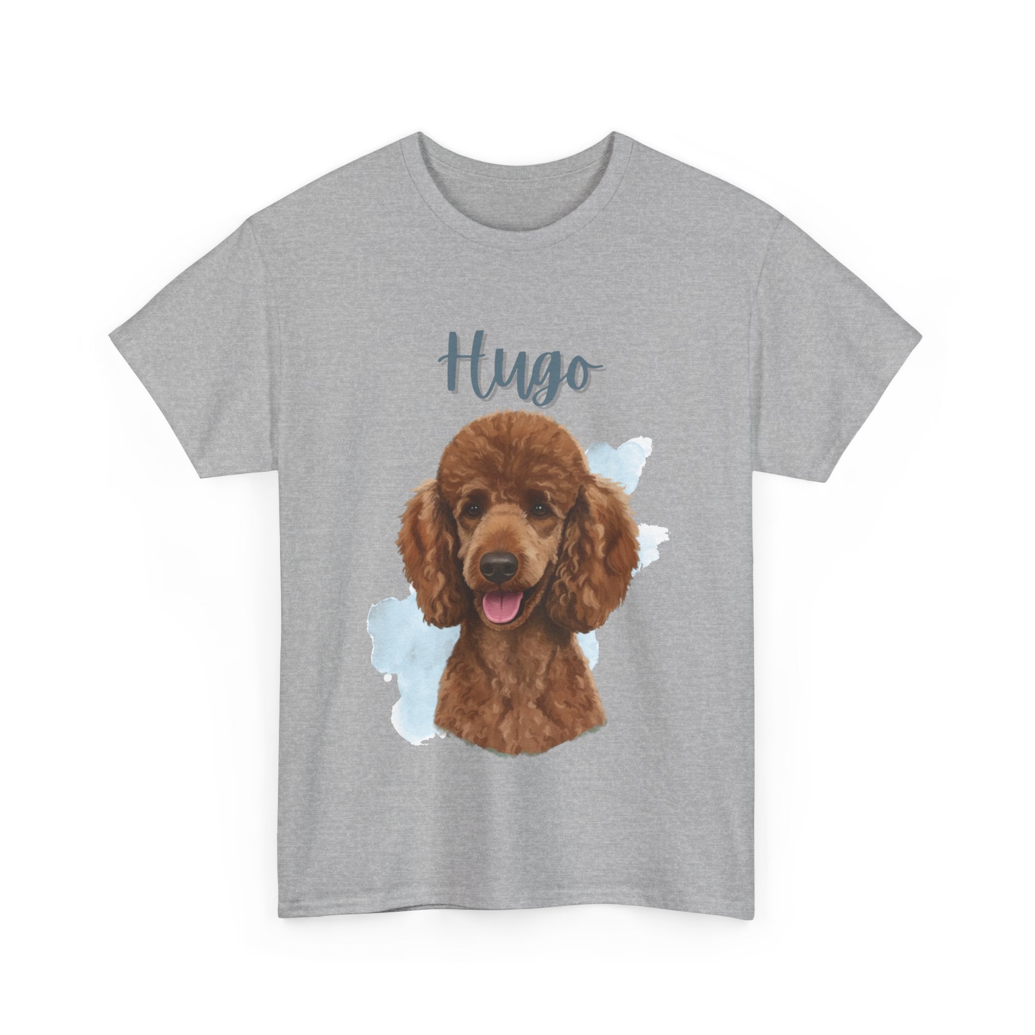 (Hugo) Whimsical Dog Portrait Tee Shirt