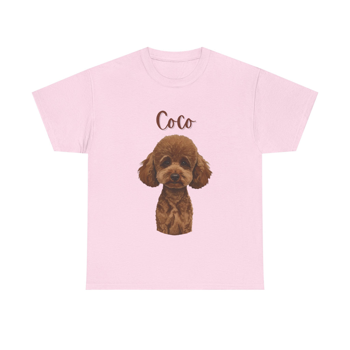 (Coco) Whimsical Dog Portrait Tee Shirt