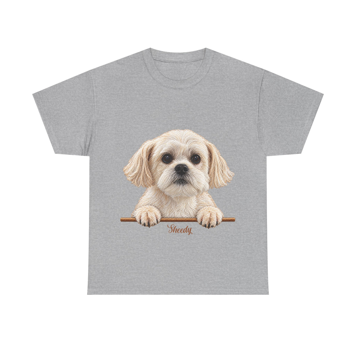 (Sheedy) Whimsical Dog Portrait Tee Shirt