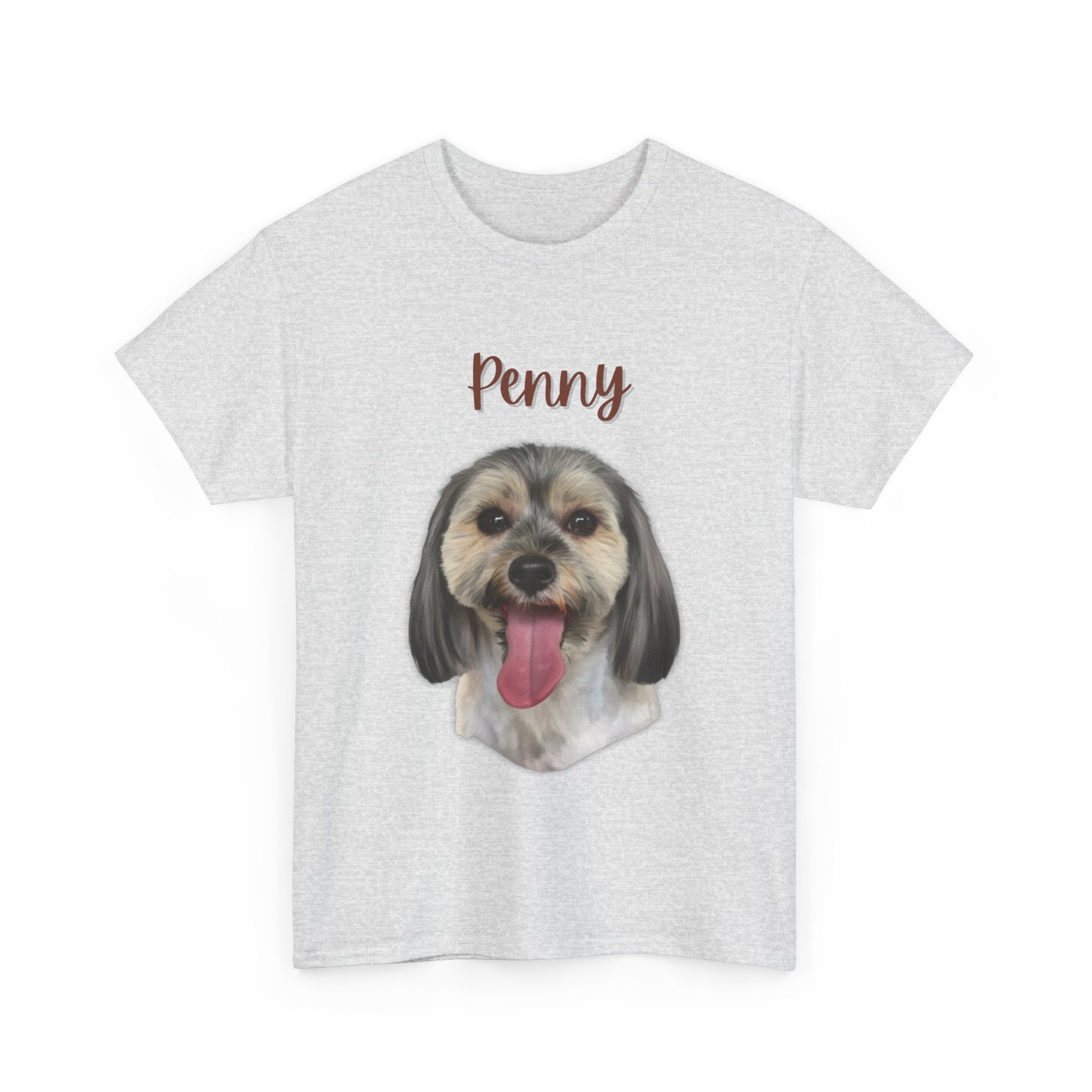 (Penny) Whimsical Dog Portrait Tee Shirt