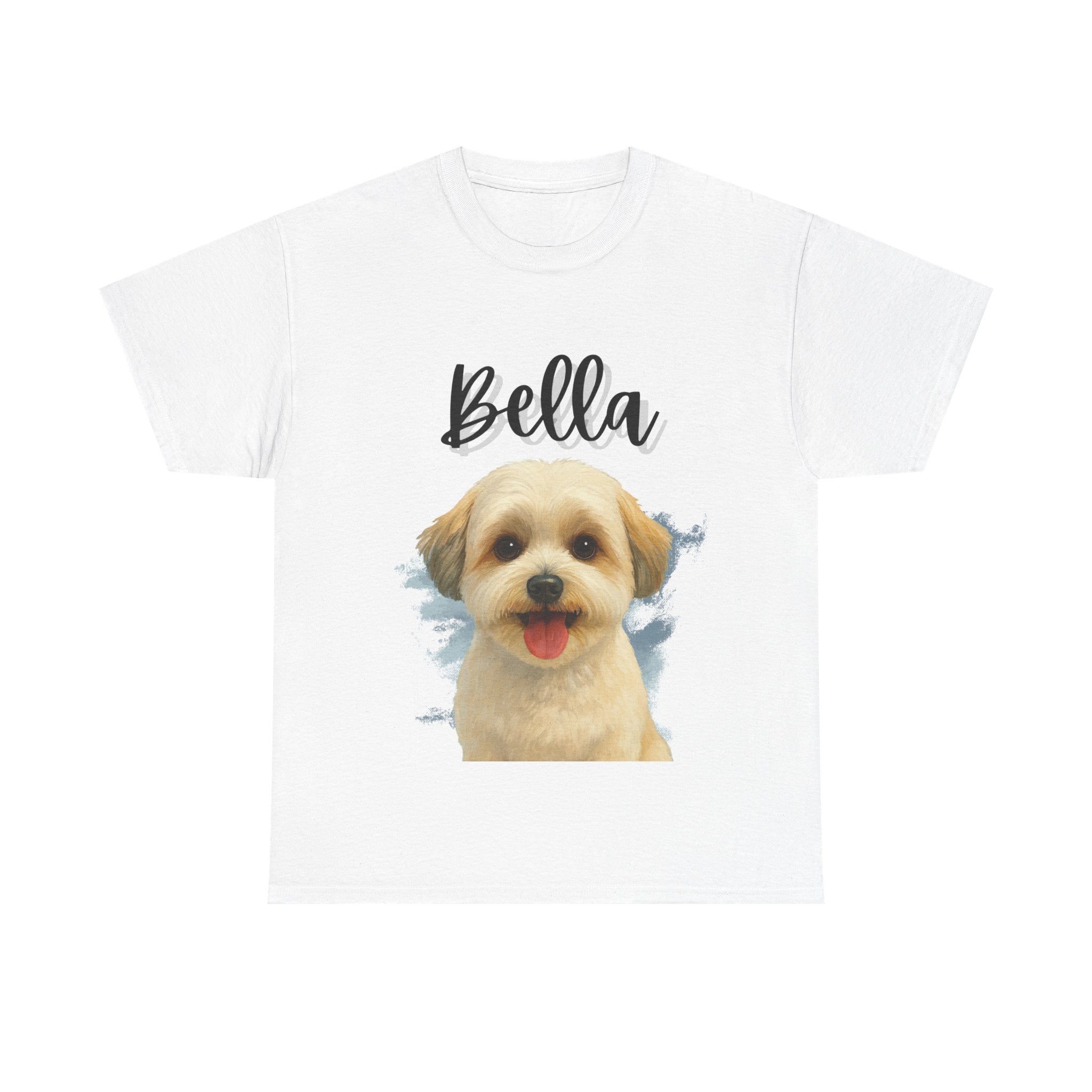 (Bella) Whimsical Dog Portrait Tee Shirt