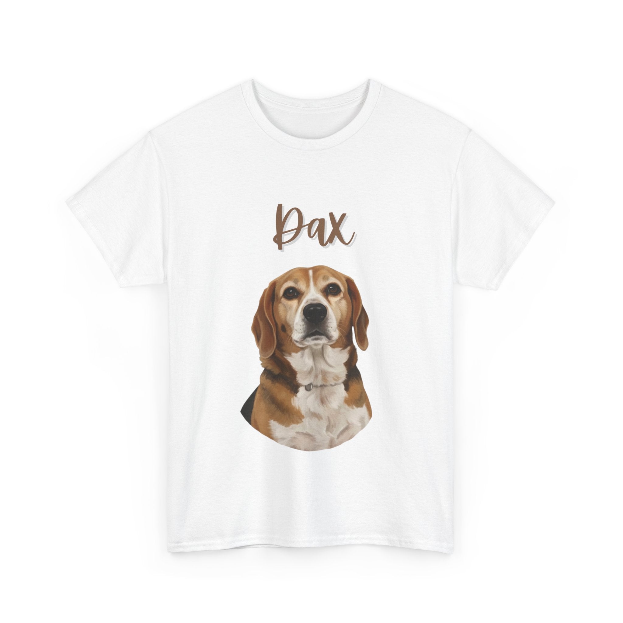 (Dax) Whimsical Dog Portrait Tee Shirt