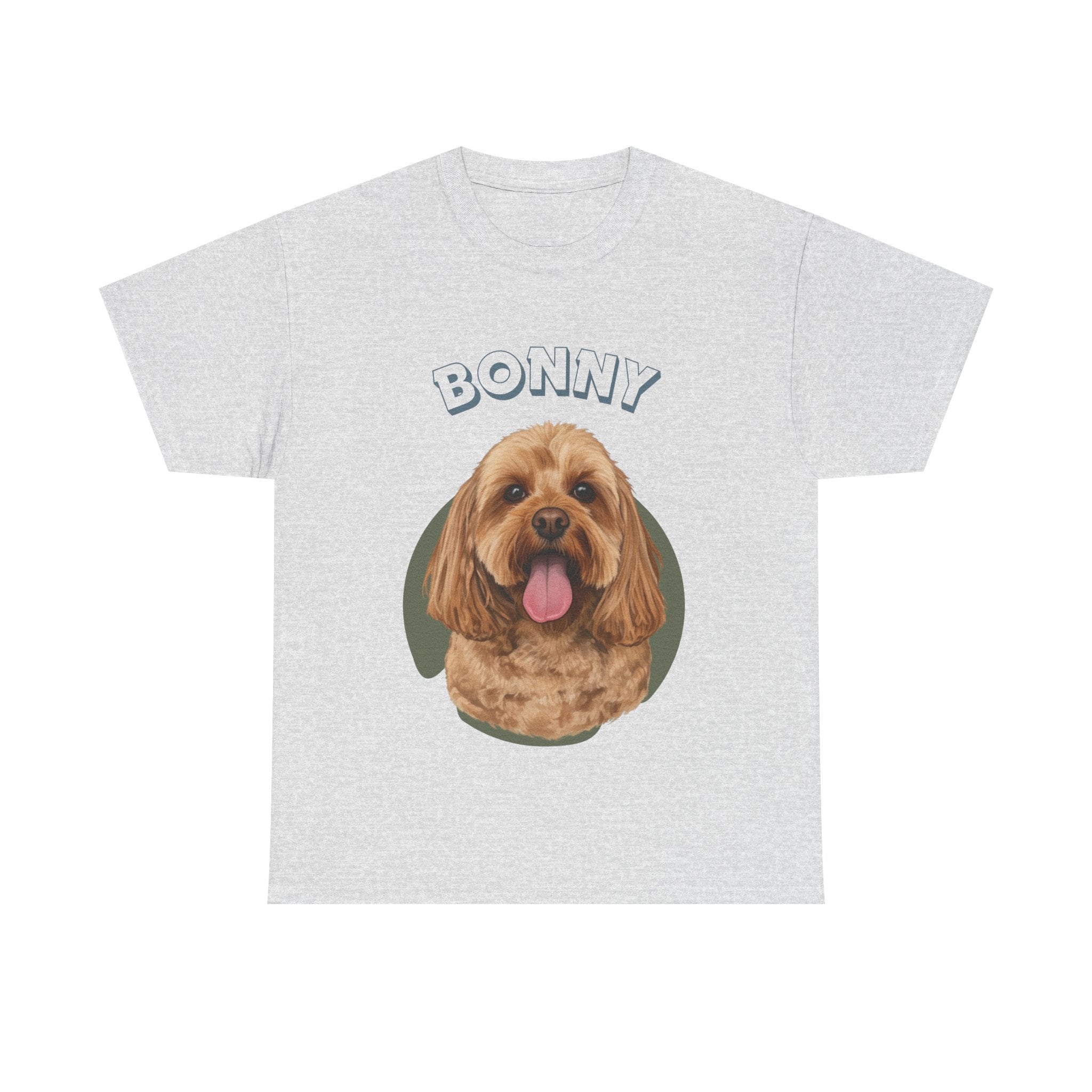 (Bonny) Whimsical Dog Portrait Tee Shirt