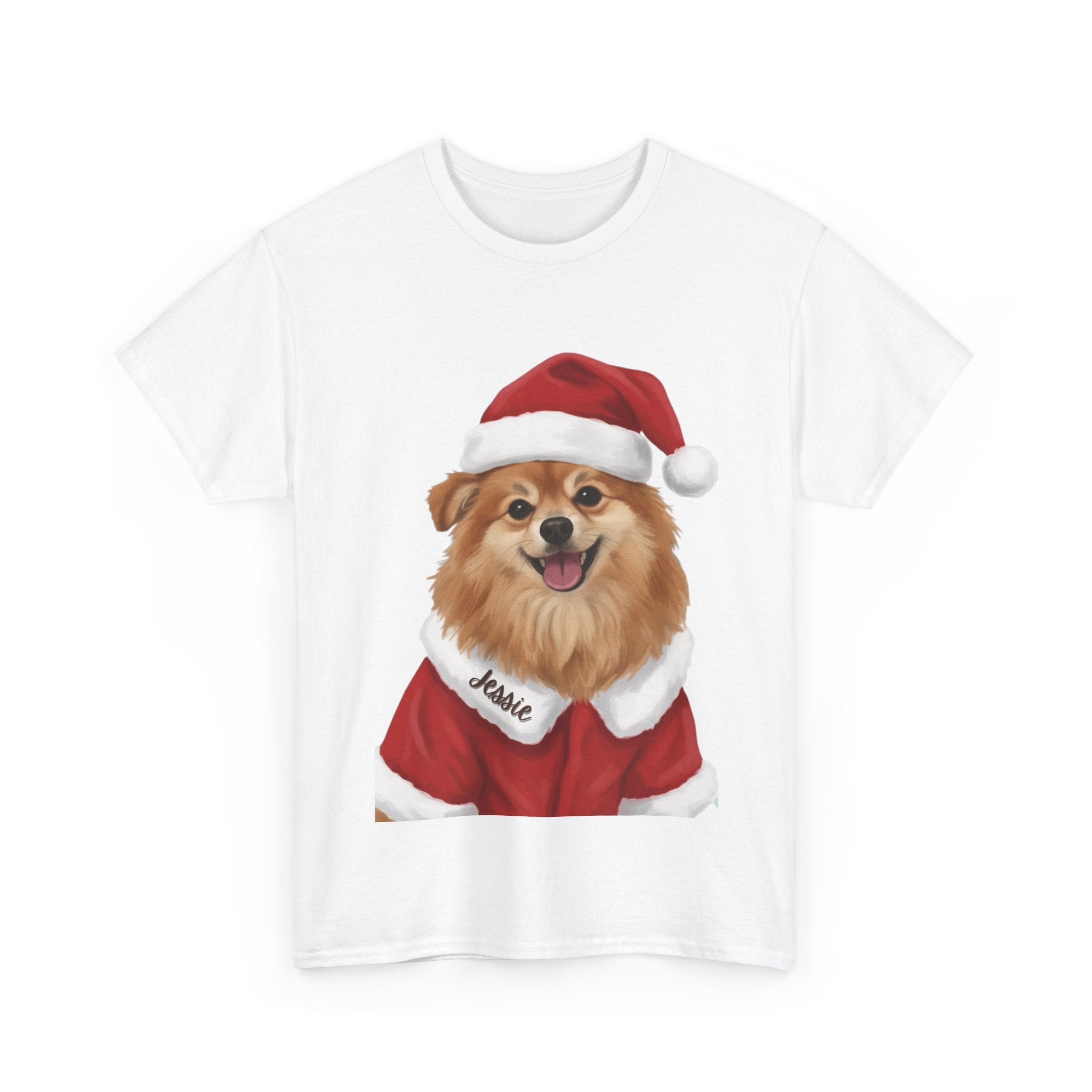 (Jessie) Whimsical Dog Portrait Tee Shirt