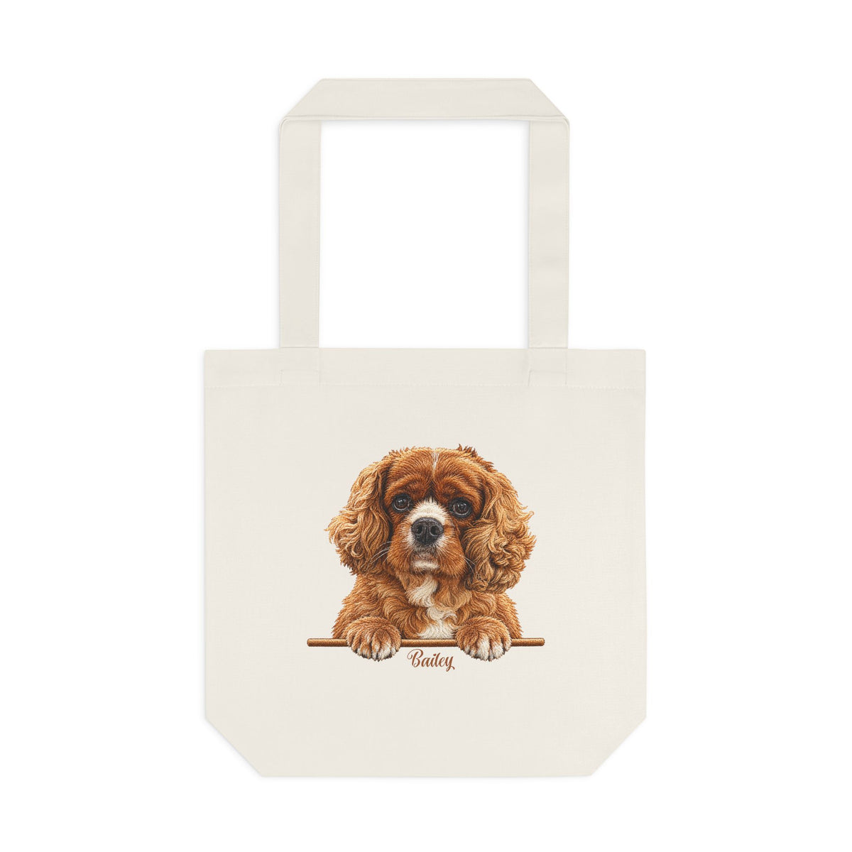(Bailey) Personalized Dog Lover Tote Bag