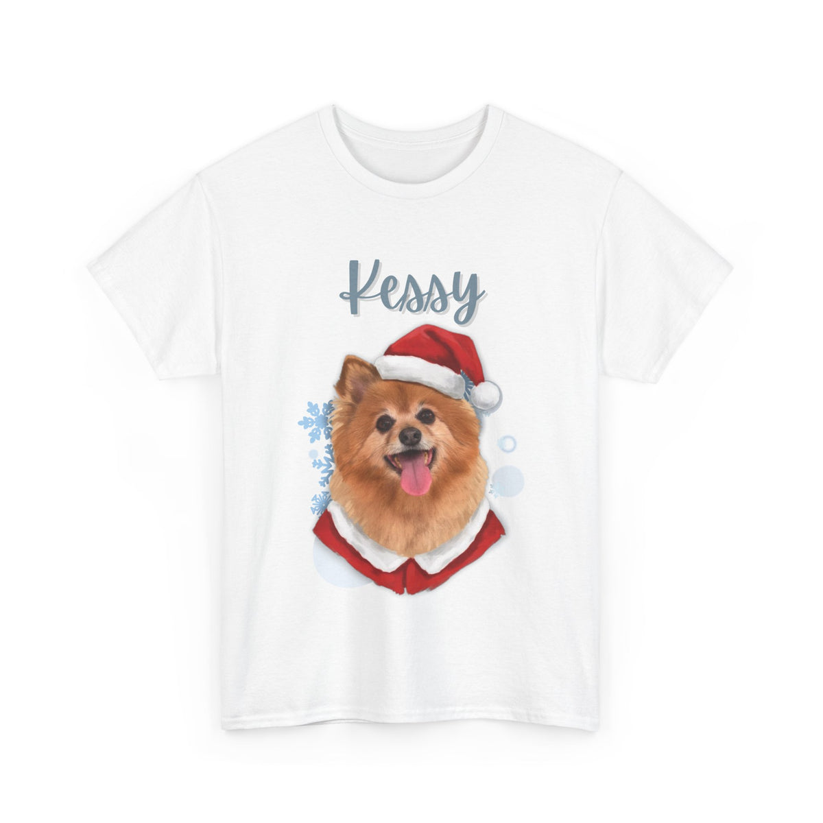 (Kessy) Whimsical Dog Portrait Tee Shirt