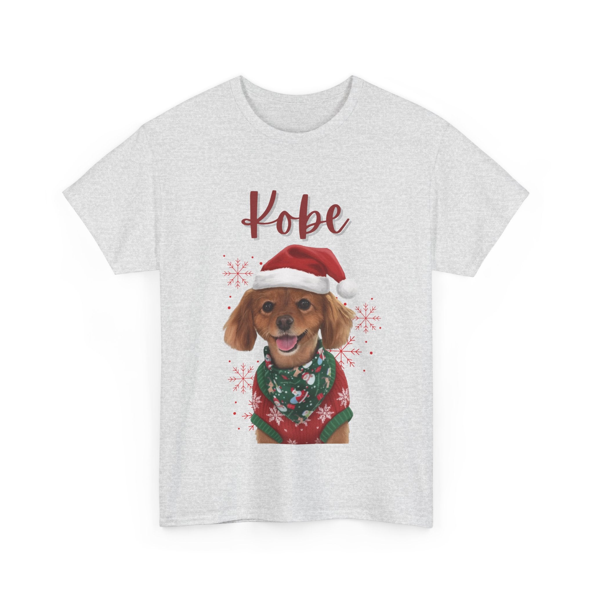 (Kobe) Whimsical Dog Portrait Tee Shirt
