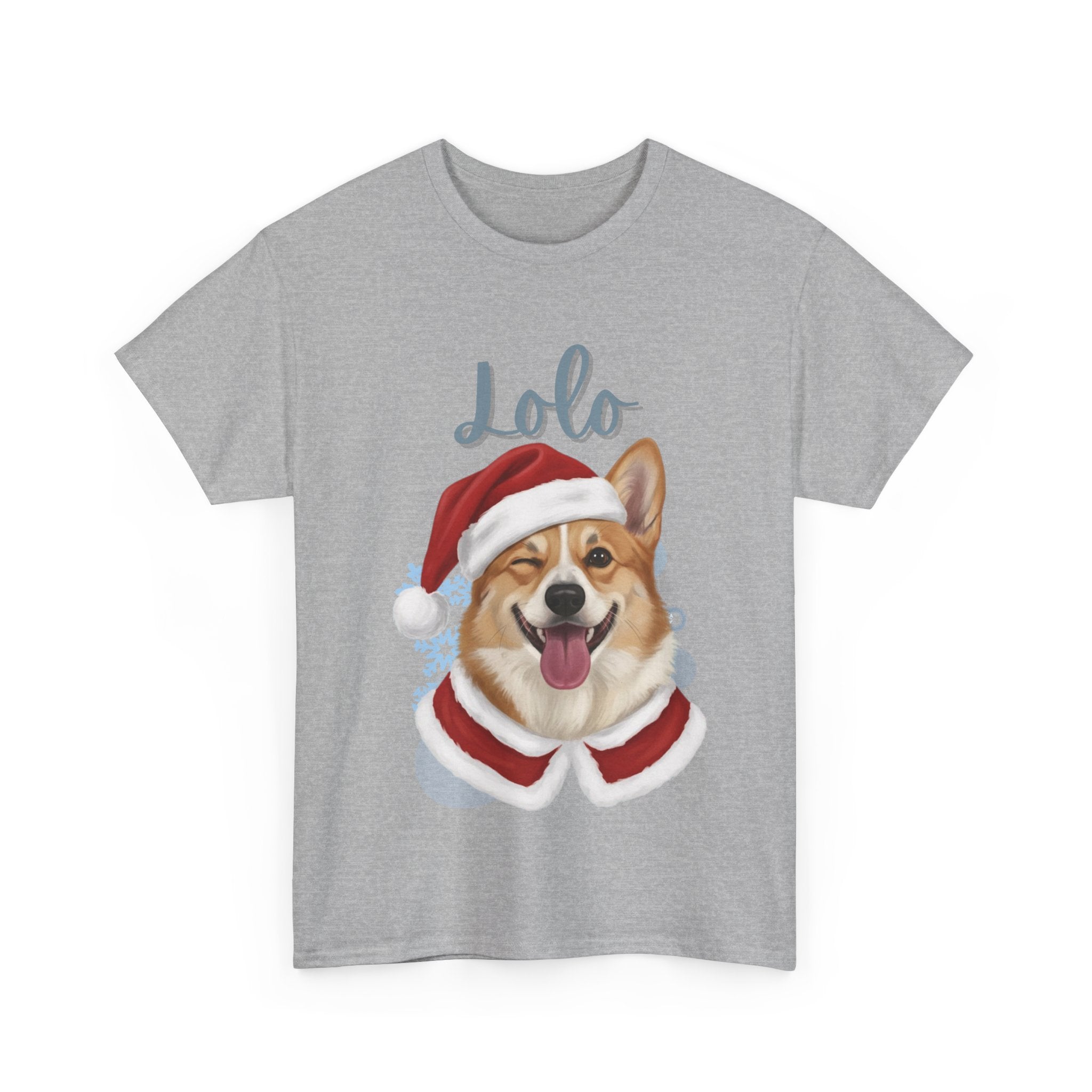 (Lolo) Whimsical Dog Portrait Tee Shirt